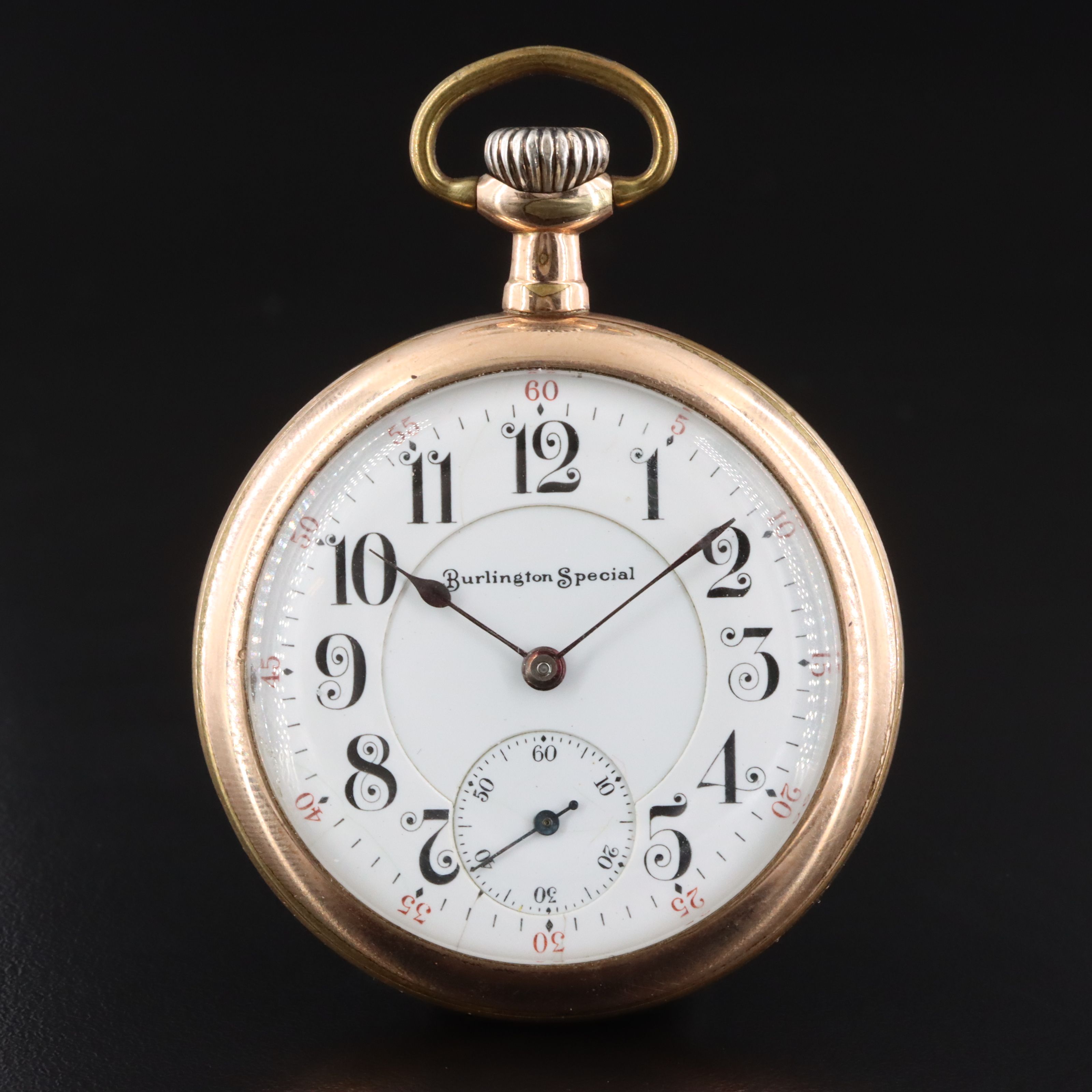 1913 Burlington Special Gold-Plate Pocket Watch