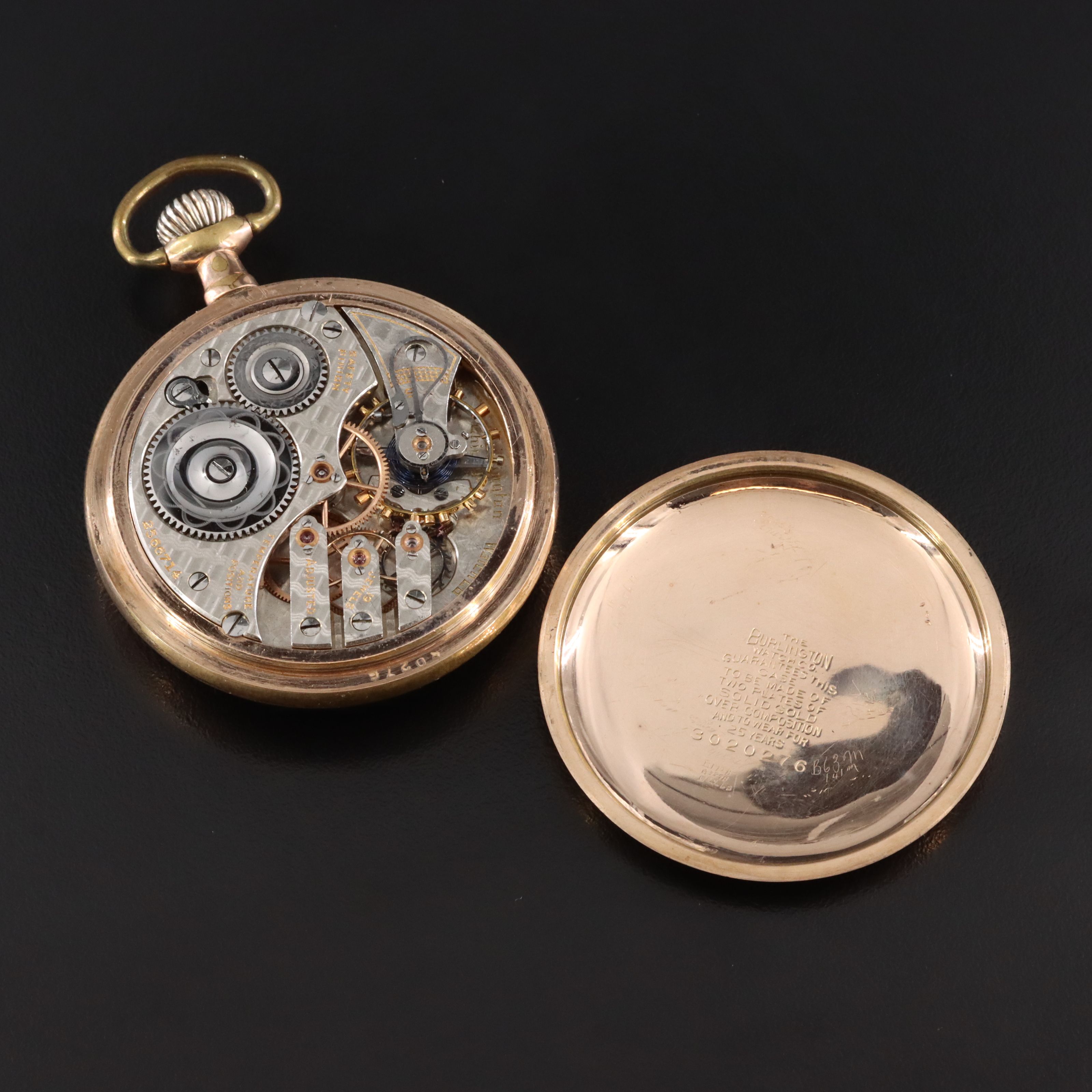 1913 Burlington Special Gold-Plate Pocket Watch