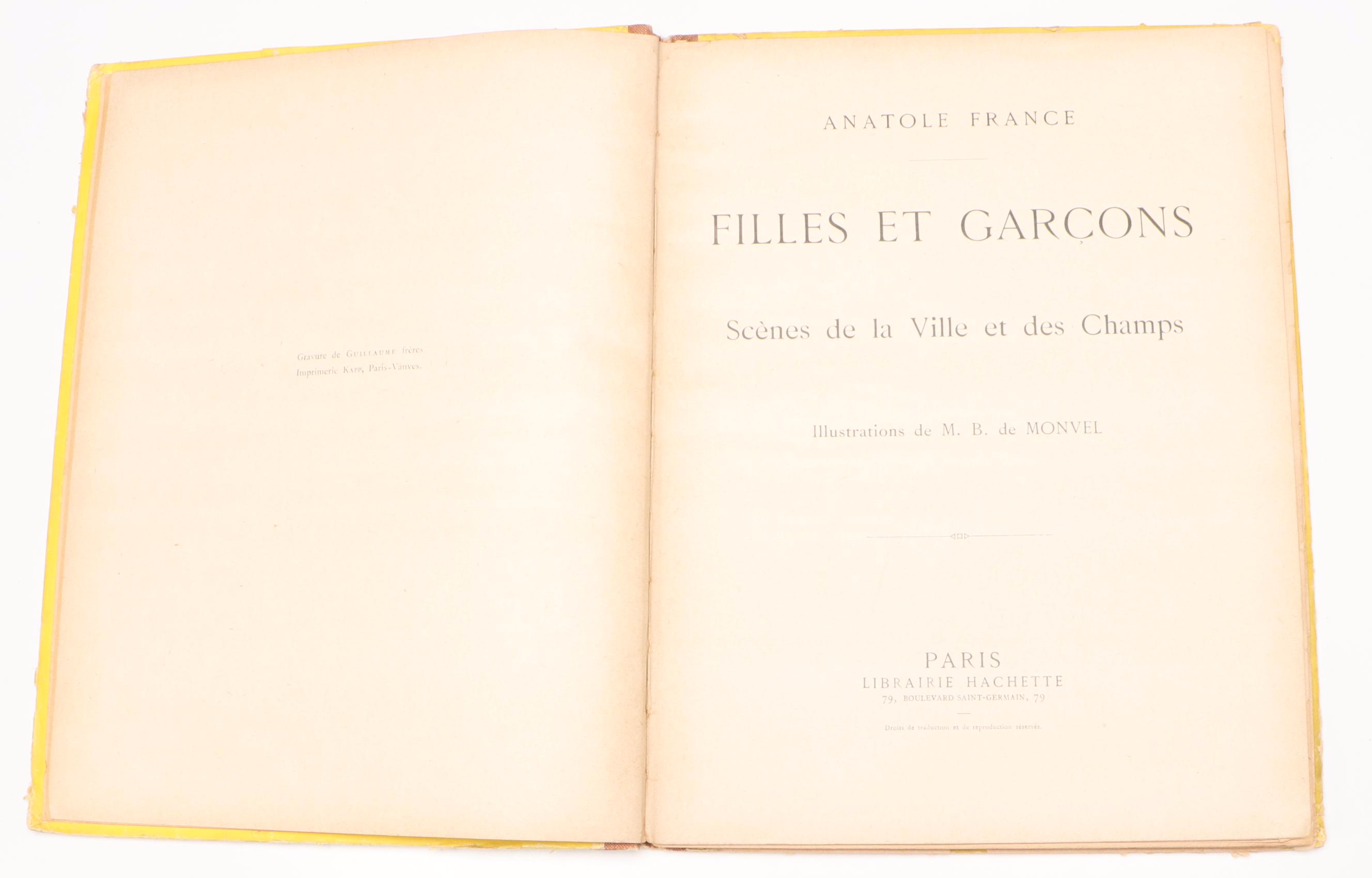 Bernard Boutet de Monvel Illustrated "Filles et garçons" by Anatole France