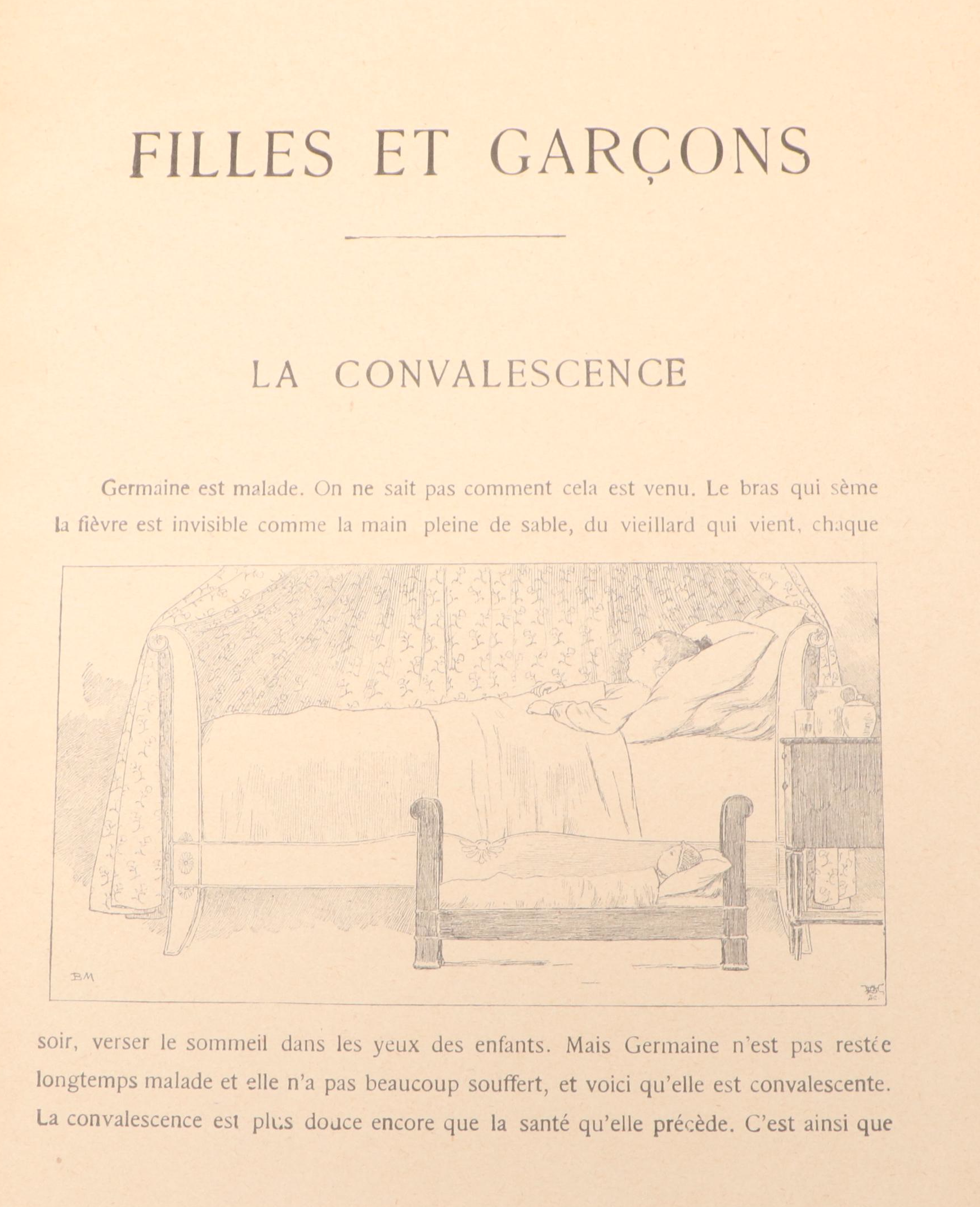 Bernard Boutet de Monvel Illustrated "Filles et garçons" by Anatole France