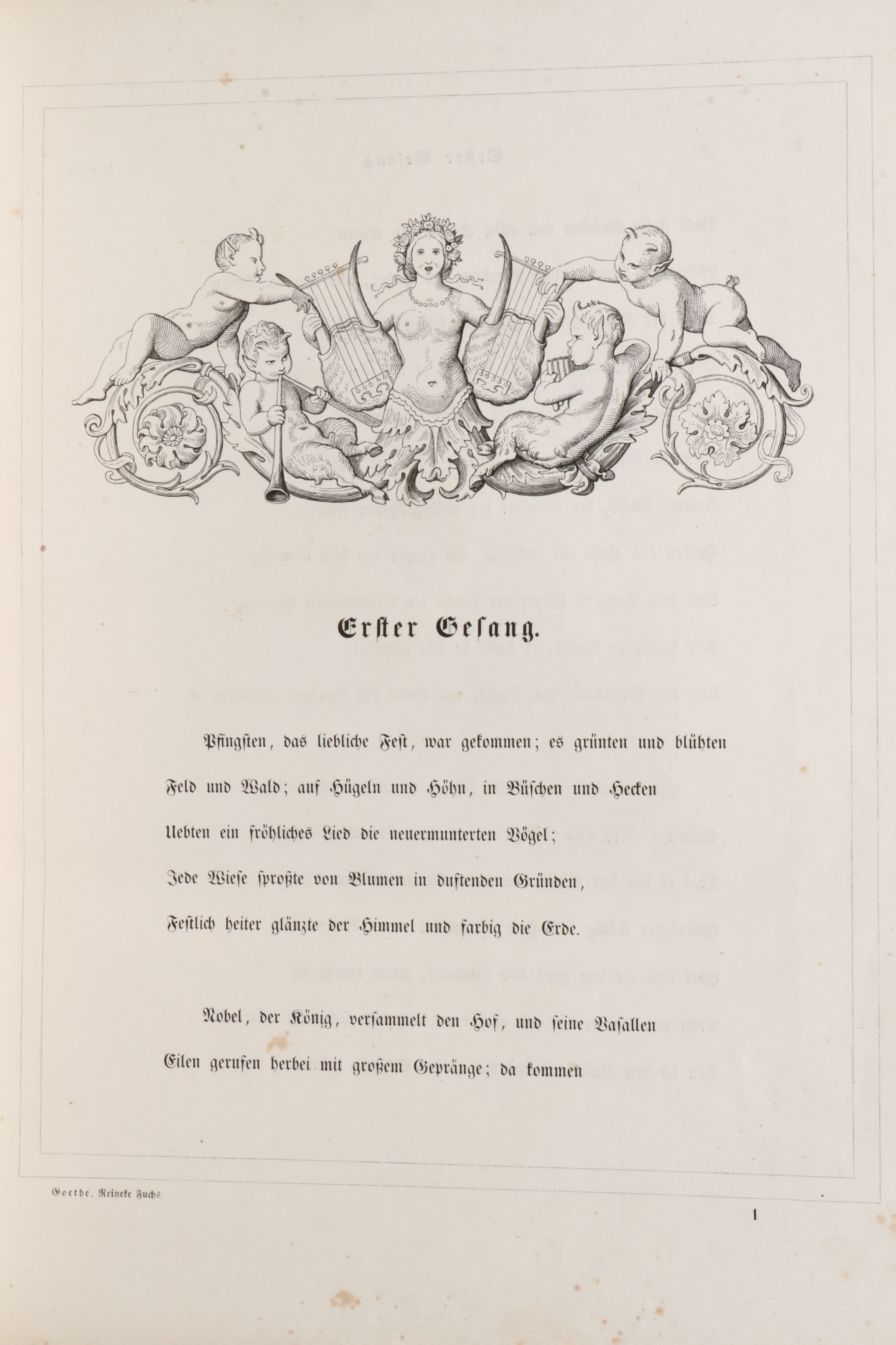 Wilhelm von Kaulbach Illustrated "Reineke Fuchs" by Wolfgang von Goethe, 1846