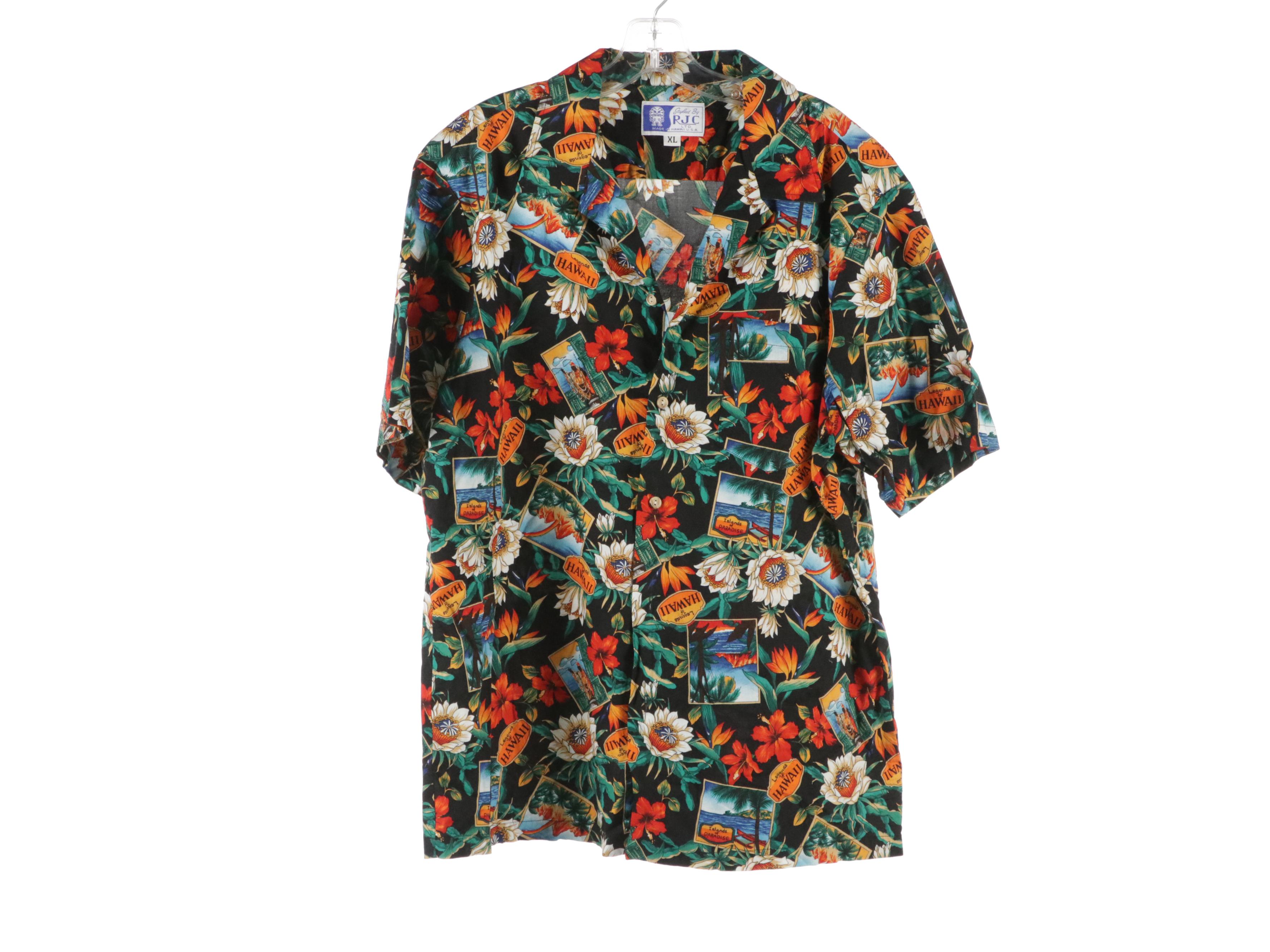 Men's Vintage Styled by RJC and Hawaii Blues Cotton Hawaiian Shirts