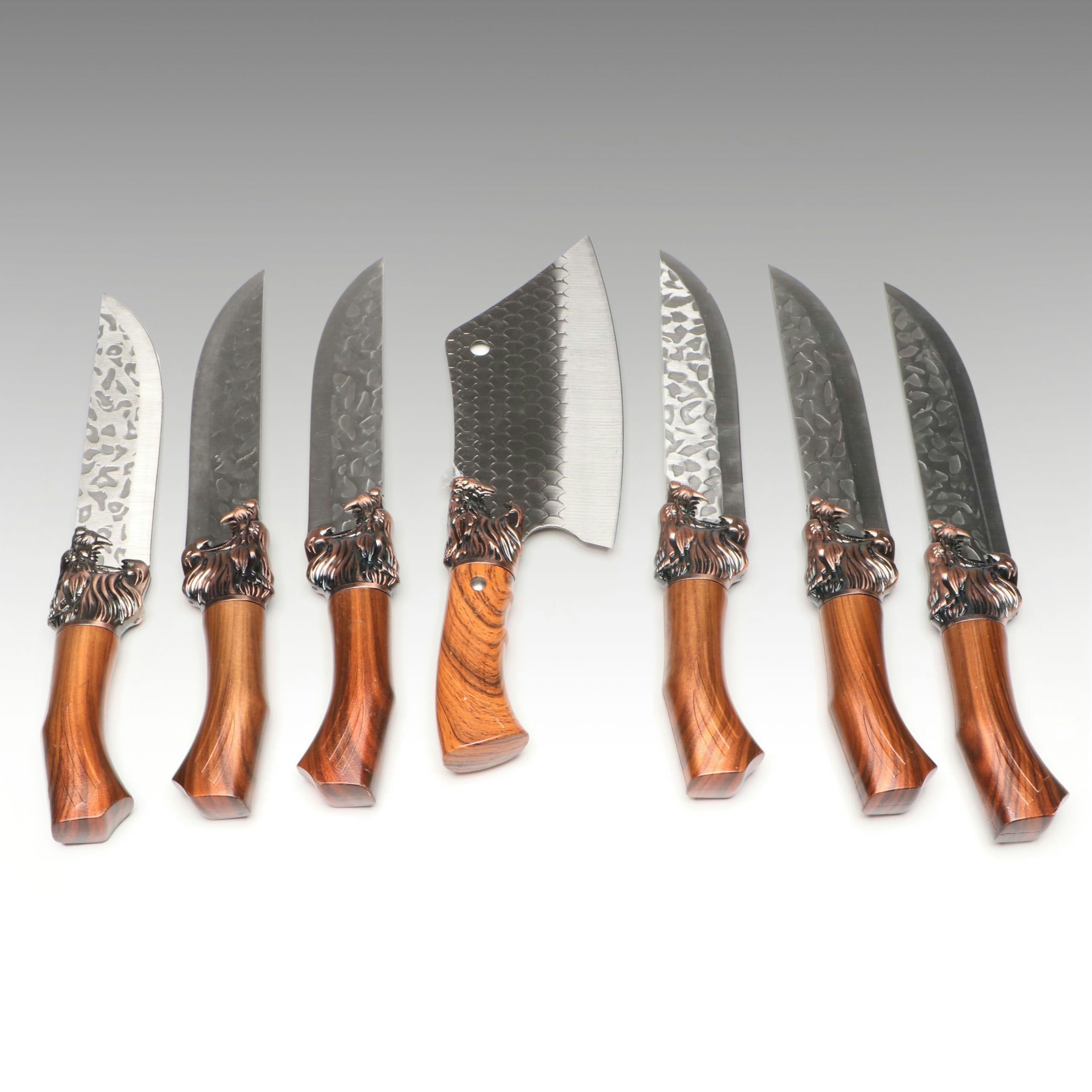 Dragon Scale Chef's Kitchen Knives