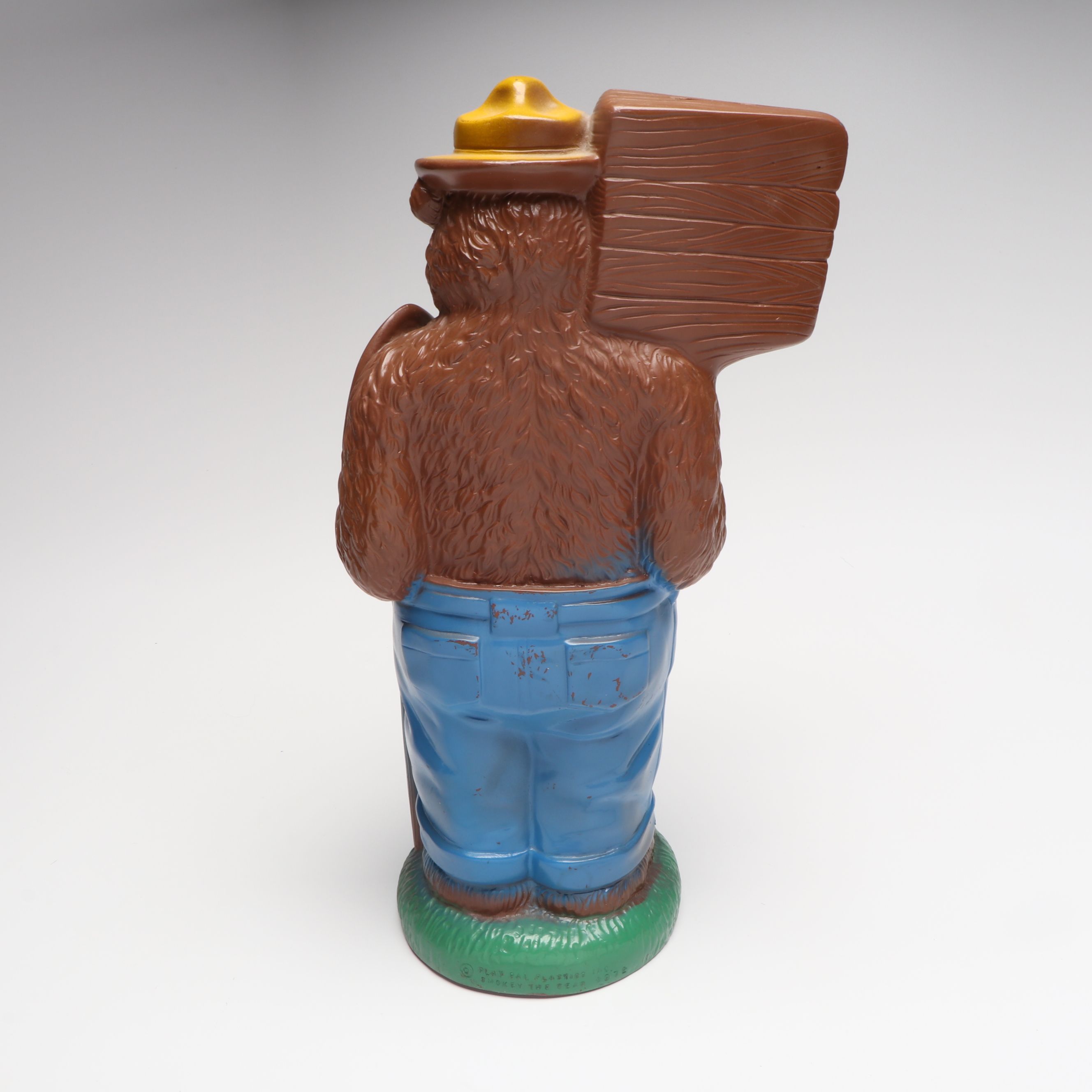 Play Pal Plastic Smokey the  Bear Bank with "Soaky" and More Bubble Bath Bottles