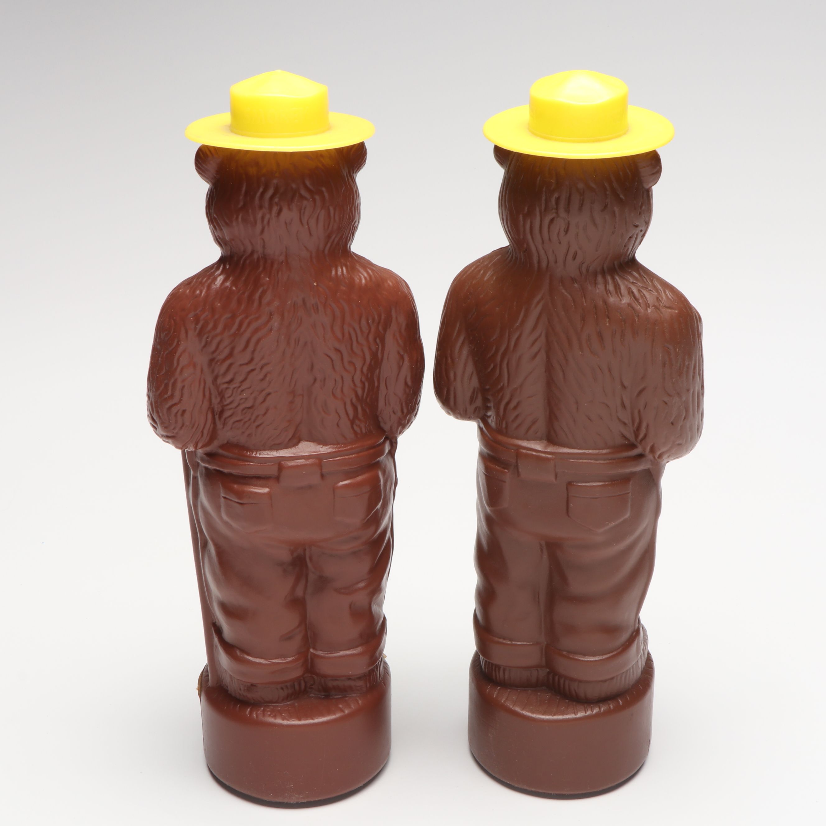 Play Pal Plastic Smokey the  Bear Bank with "Soaky" and More Bubble Bath Bottles