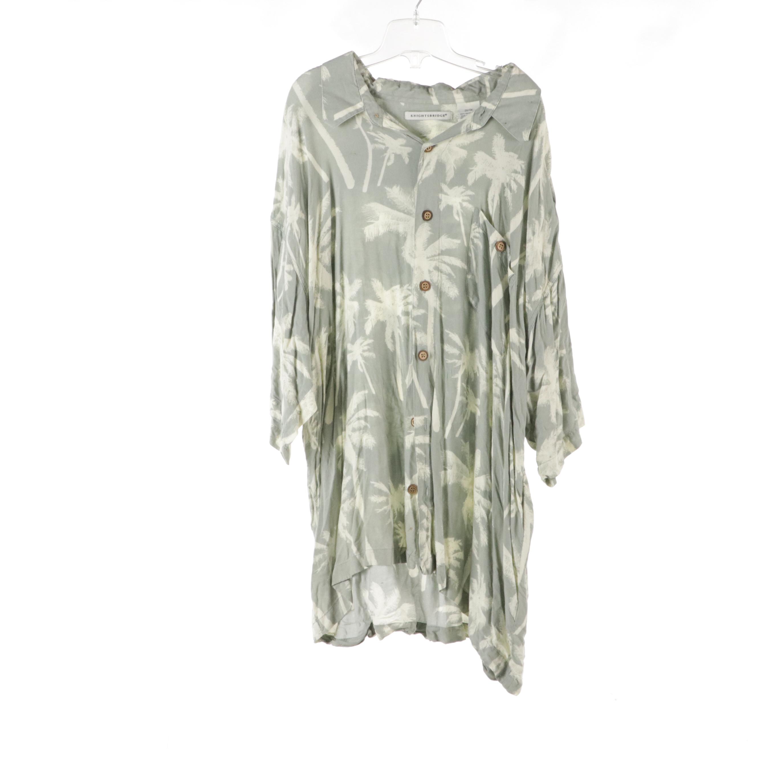 Men's Hawaiian Printed Shirts Including Pierre Cardin, Tommy Hilfiger, and More