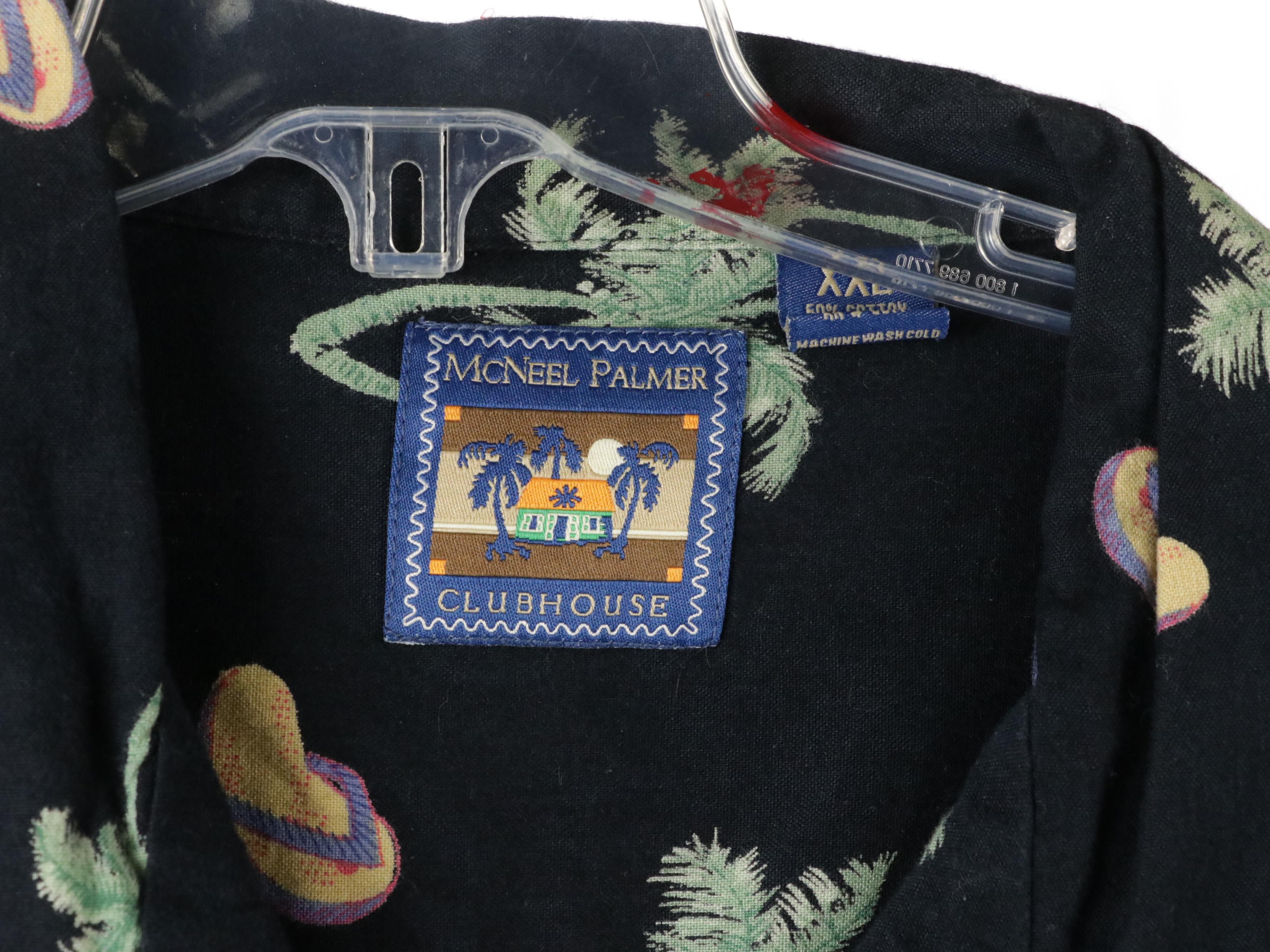 Men's Hawaiian Printed Shirts Including Pierre Cardin, Tommy Hilfiger, and More