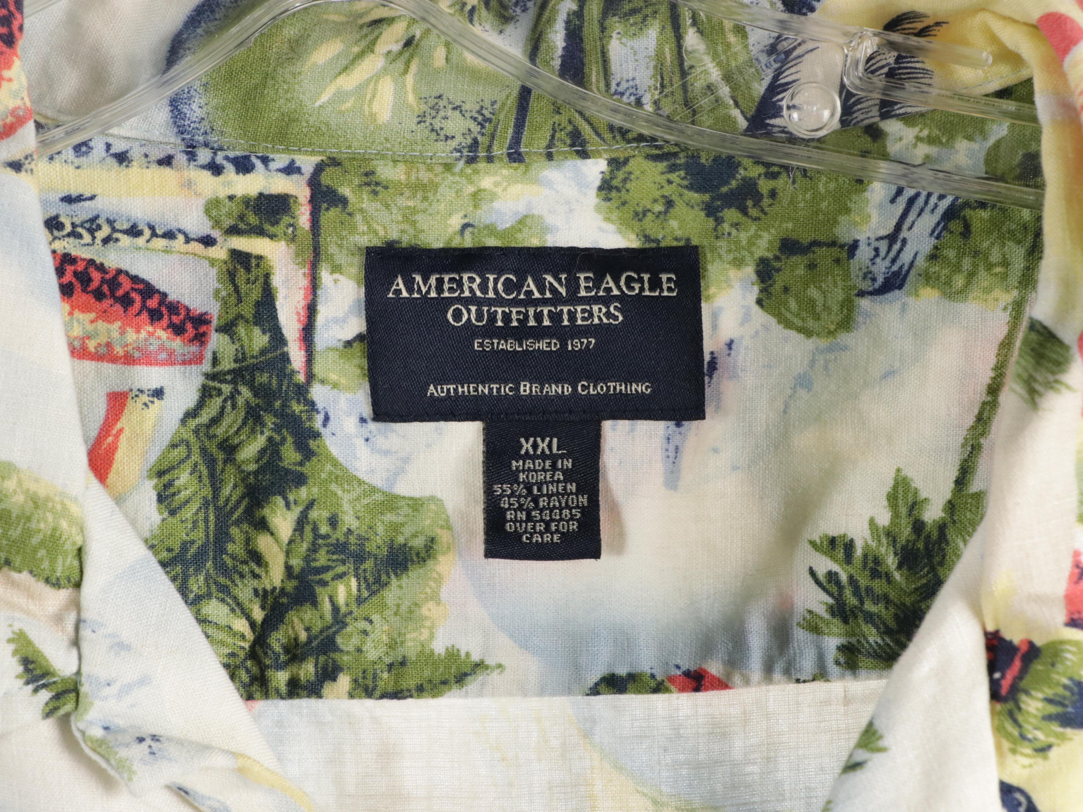 Men's Hawaiian Printed Shirts Including Pierre Cardin, Tommy Hilfiger, and More