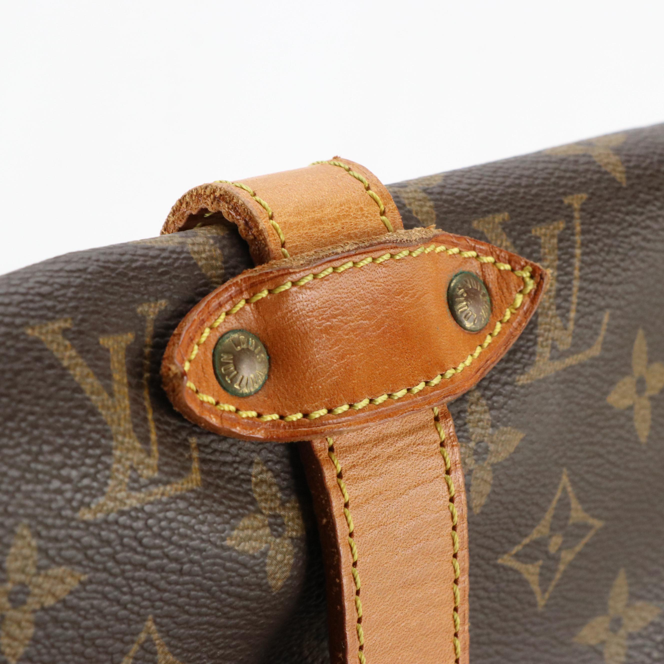 Louis Vuitton Saumur 35 in Monogram Canvas and Vachetta Leather