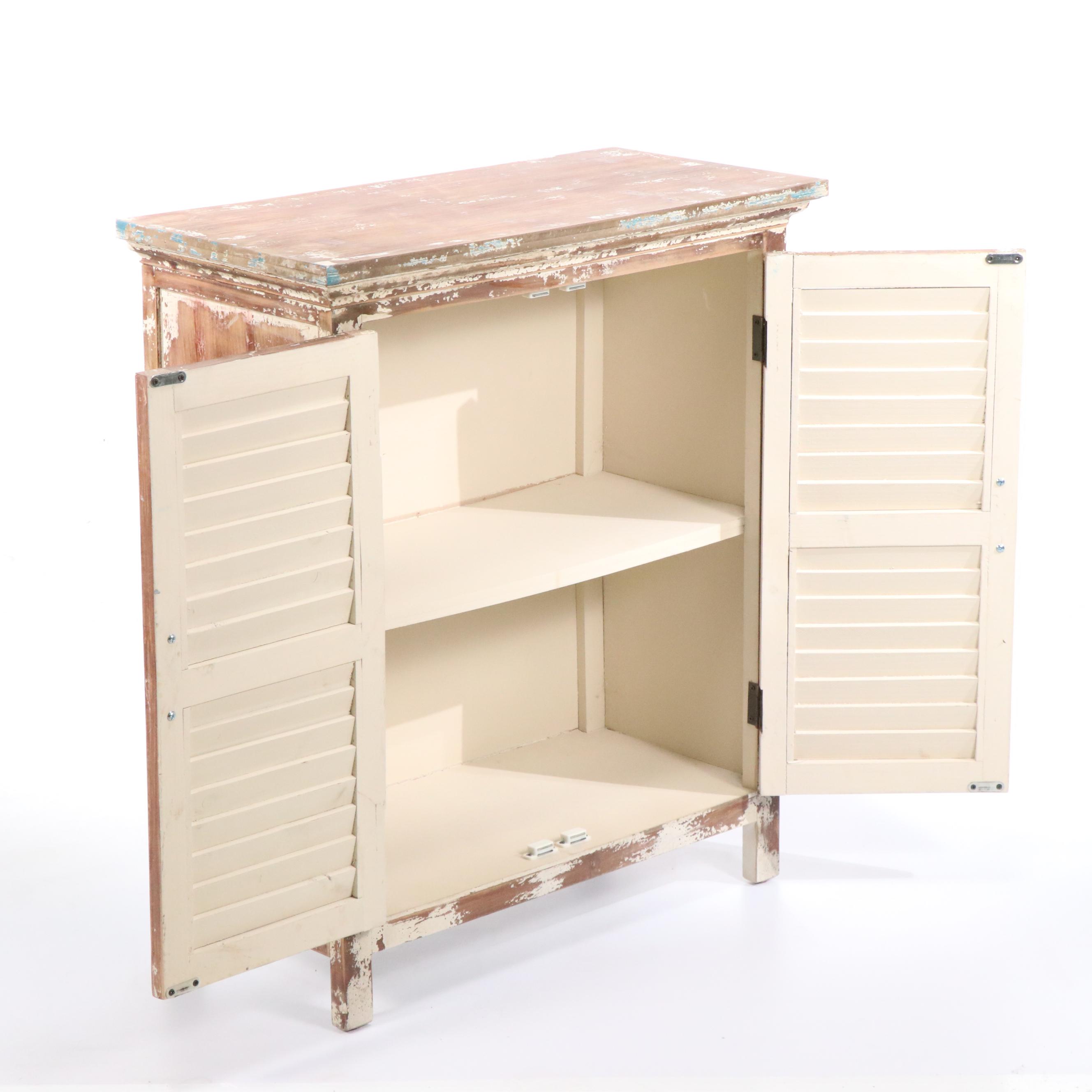 Contemporary Distressed Storage Cabinet