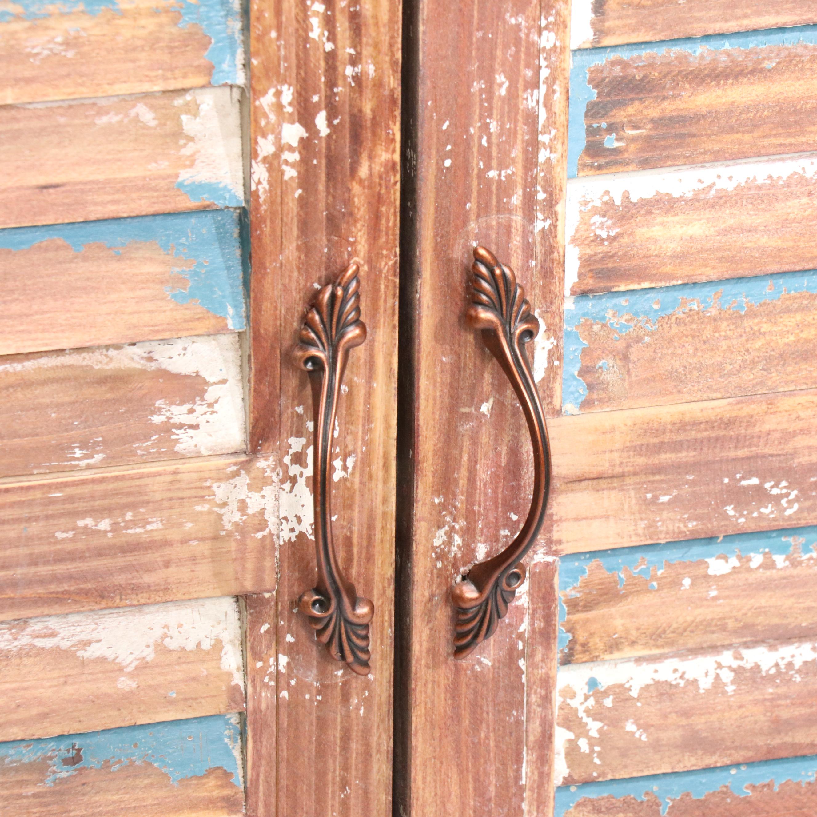 Contemporary Distressed Storage Cabinet