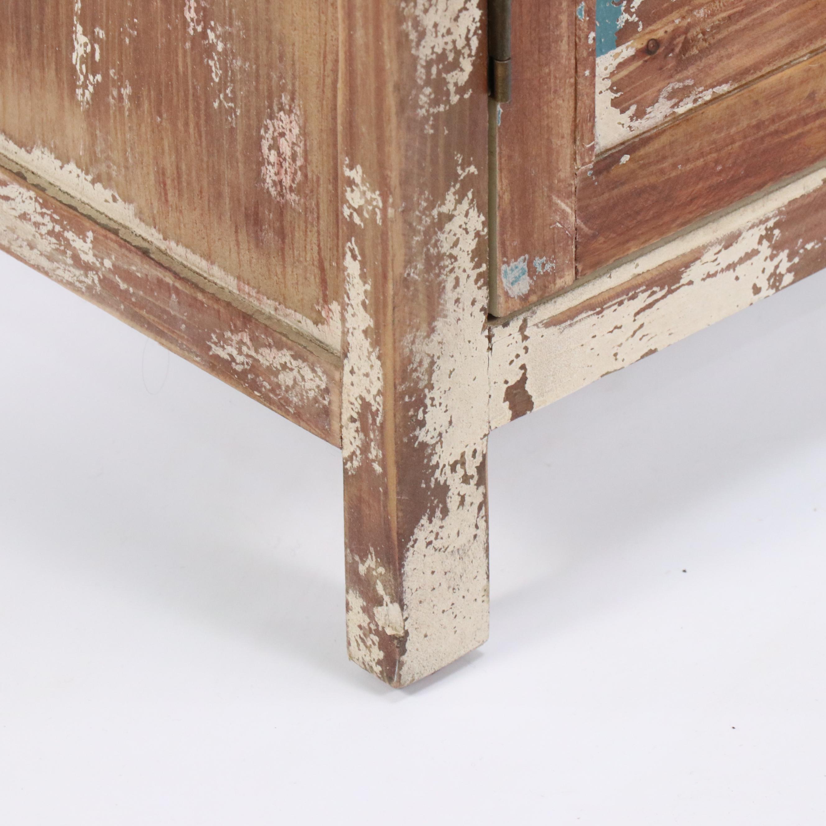 Contemporary Distressed Storage Cabinet