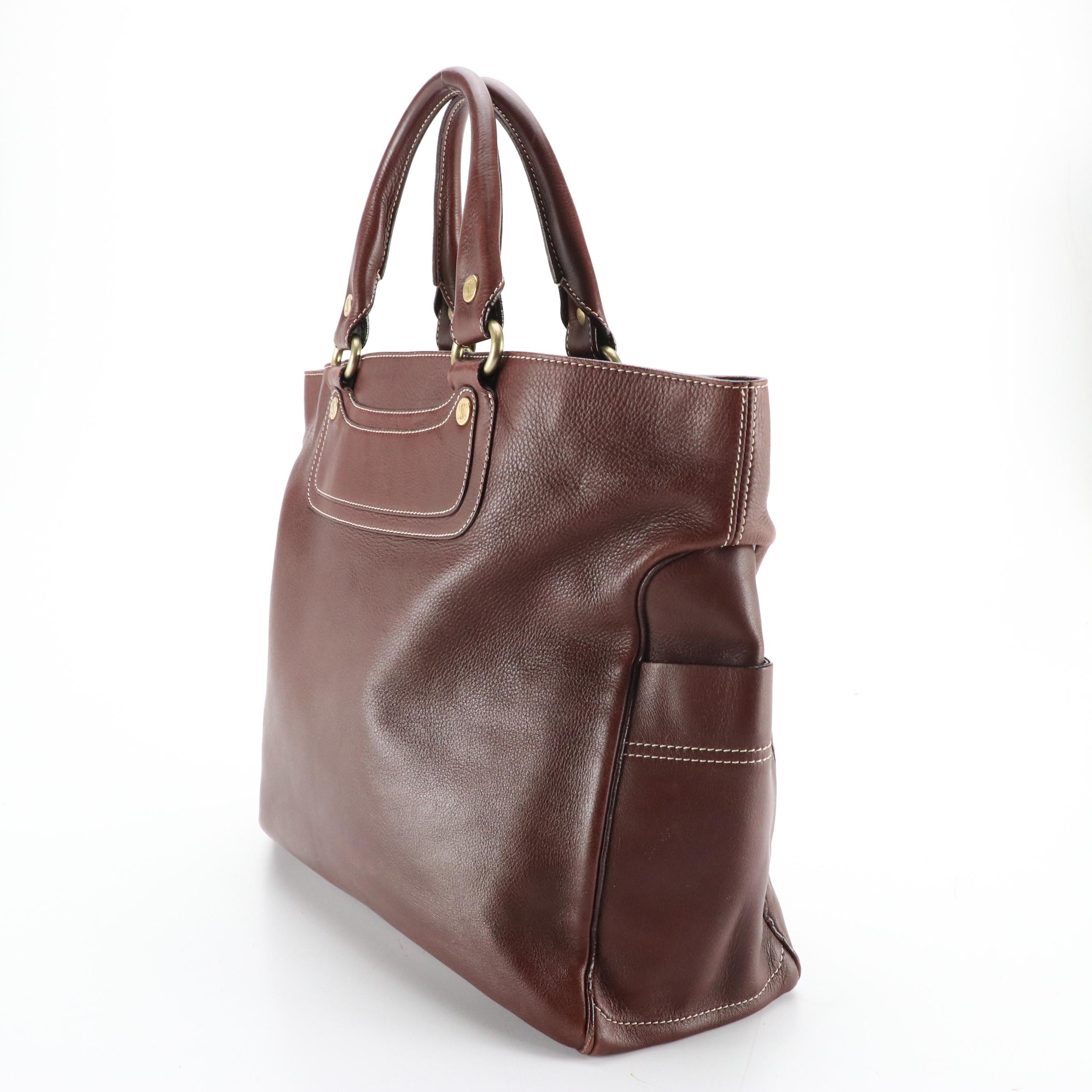 Celine Large Boogie Tote in Grained Calfskin Leather