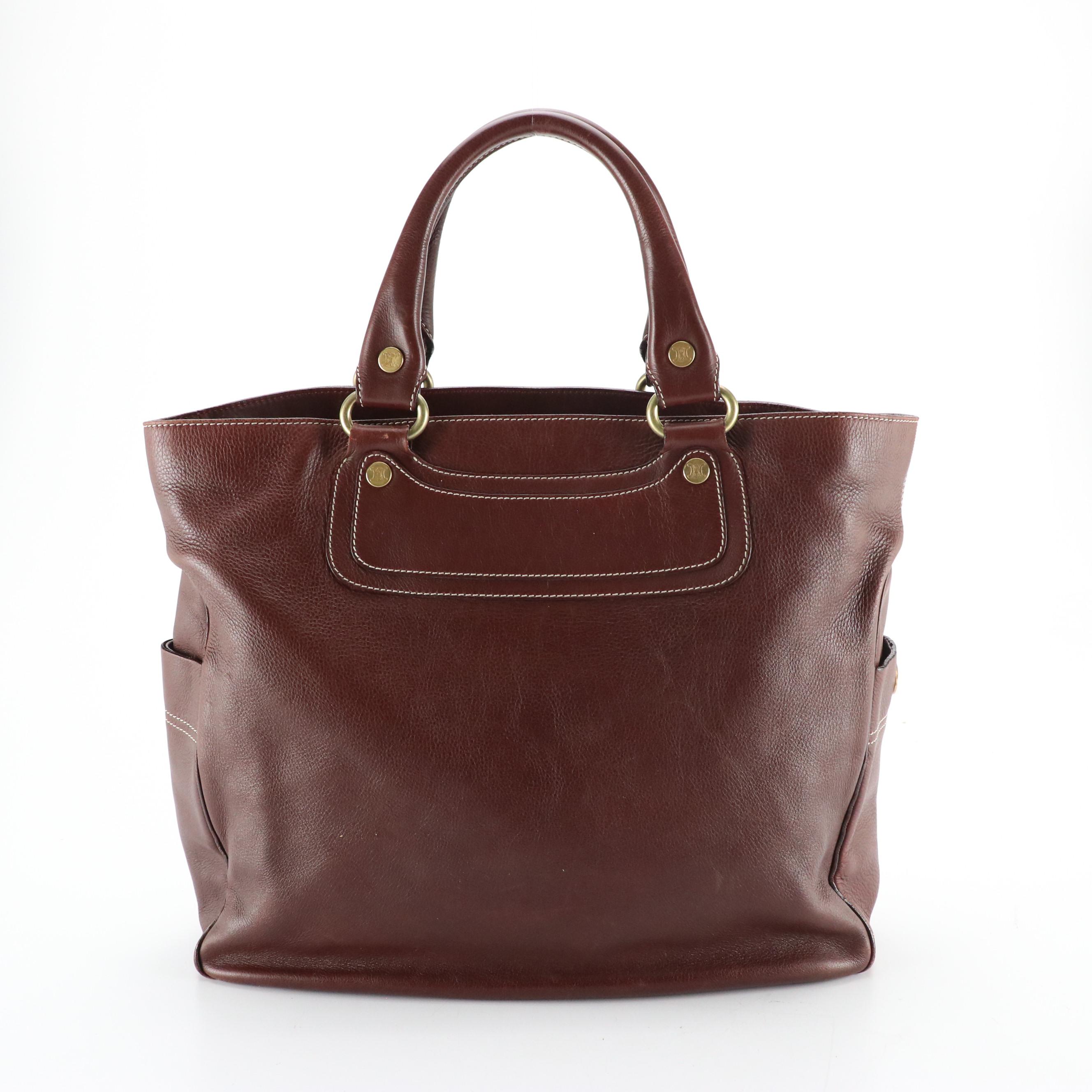 Celine Large Boogie Tote in Grained Calfskin Leather