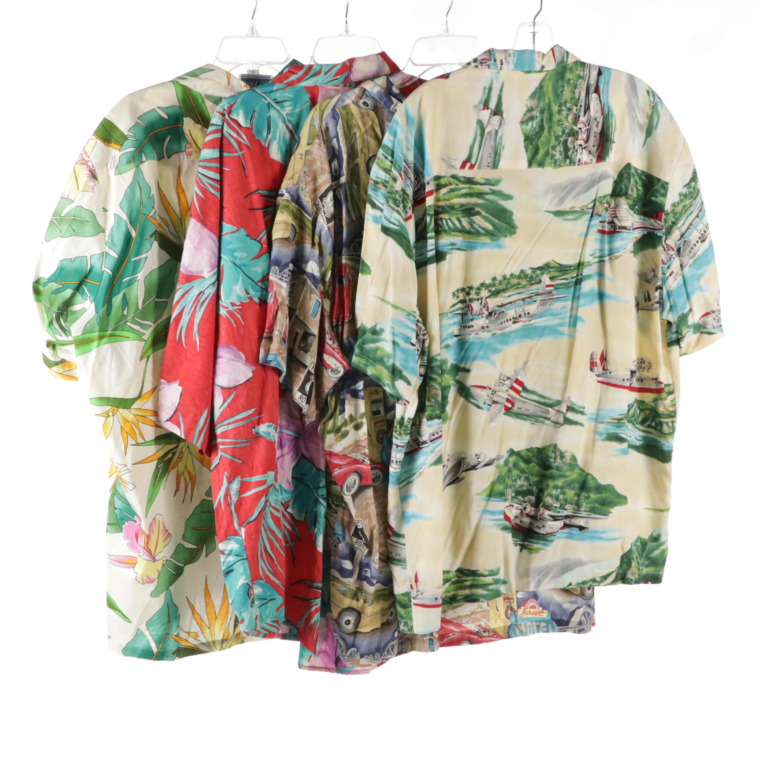 Men's Paradise Found, Paradise Beach Club and Wave Printed Hawaiian Shirts