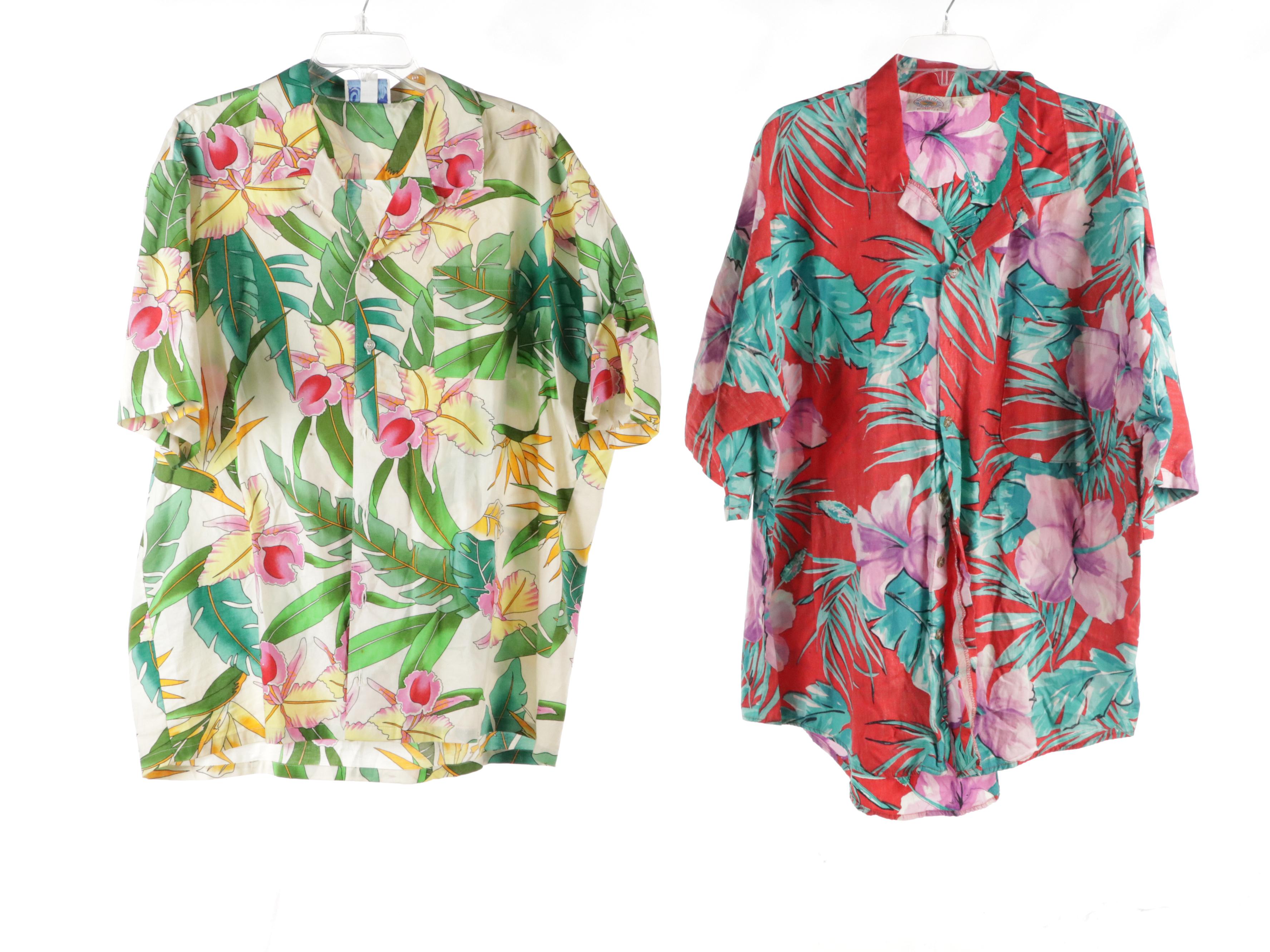 Men's Paradise Found, Paradise Beach Club and Wave Printed Hawaiian Shirts