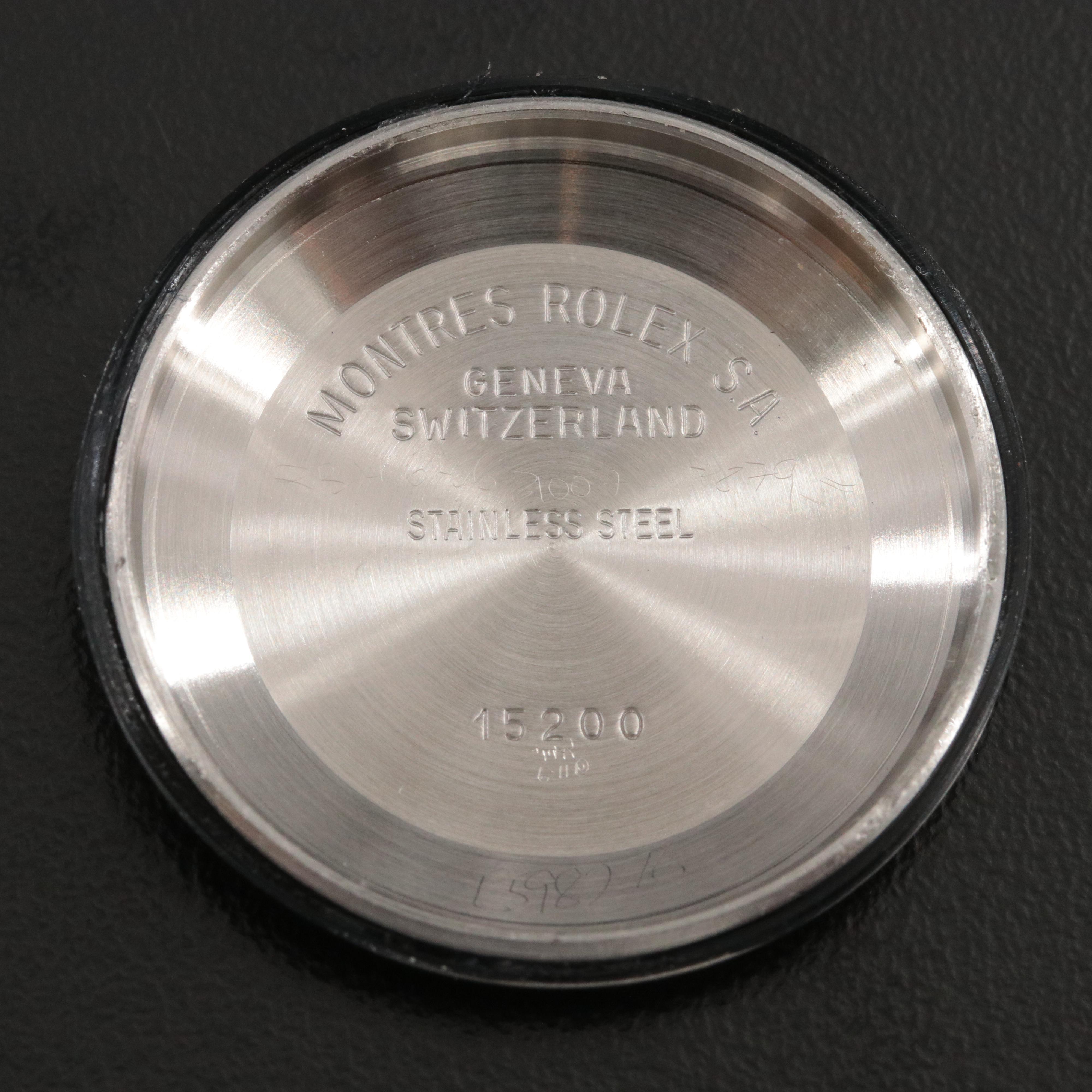 1990 Rolex Oyster Perpetual Custom Diamond Dial & Bezel Date Watch