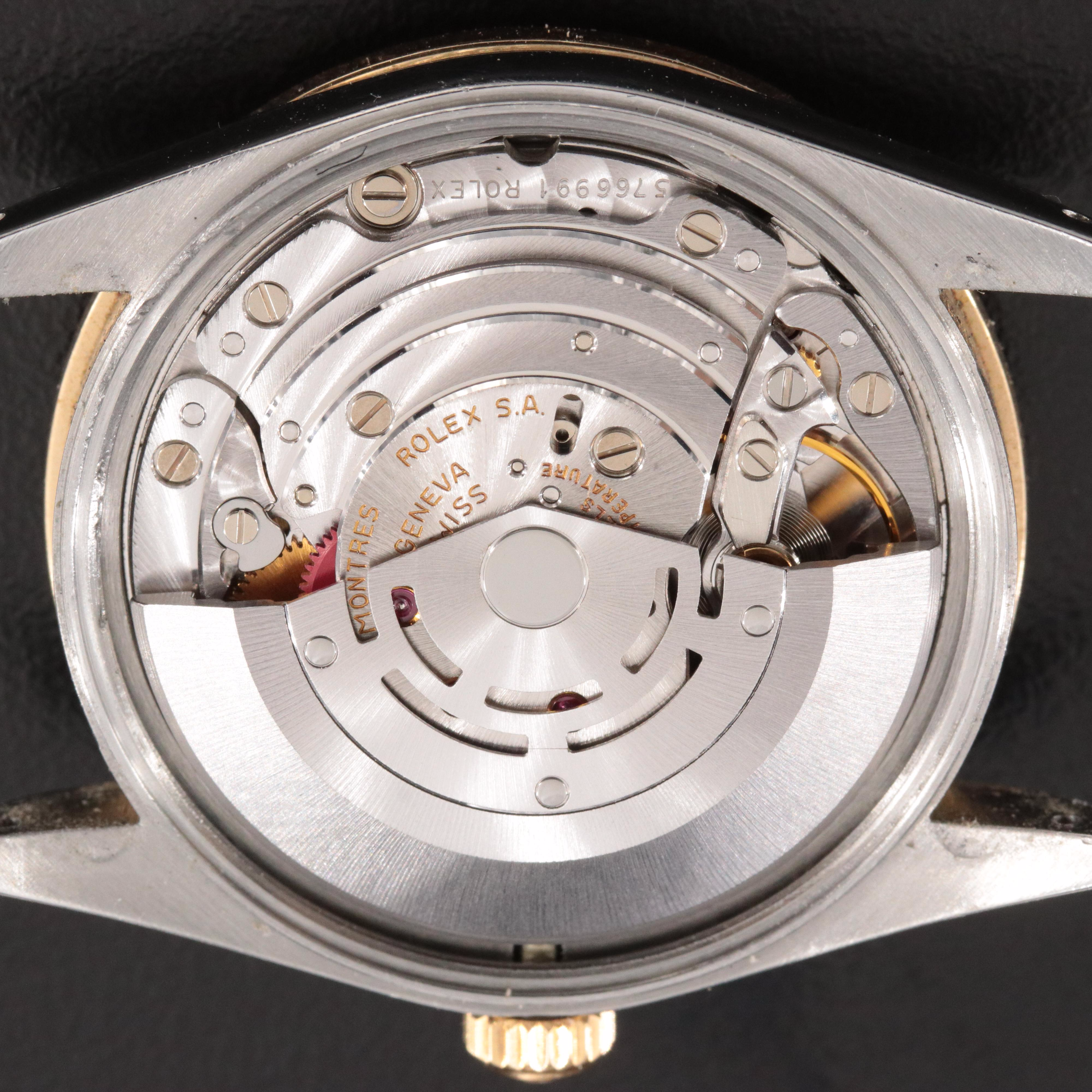 1990 Rolex Oyster Perpetual Custom Diamond Dial & Bezel Date Watch