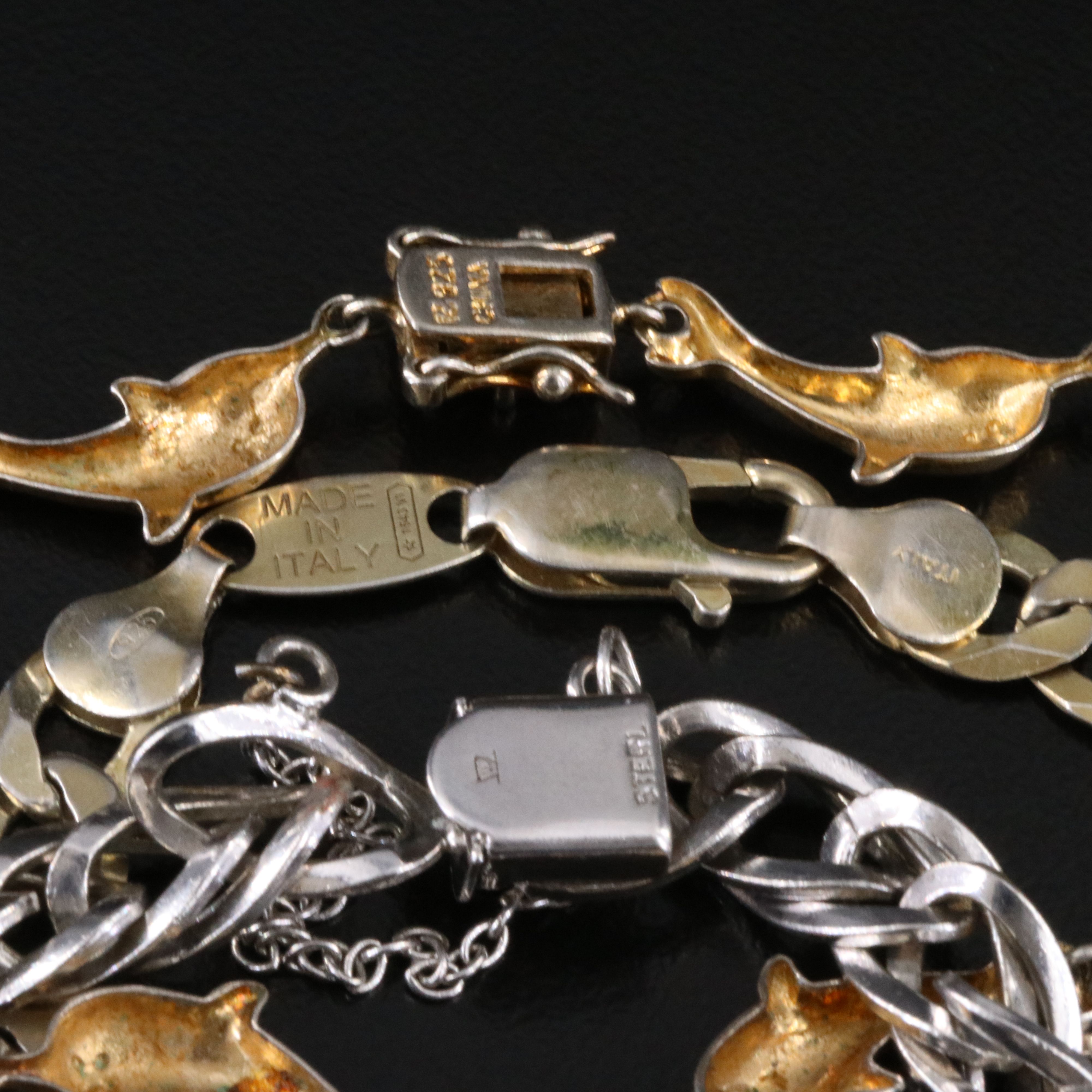 Sterling Bracelet Collection with Amethyst, Garnet and Peridot