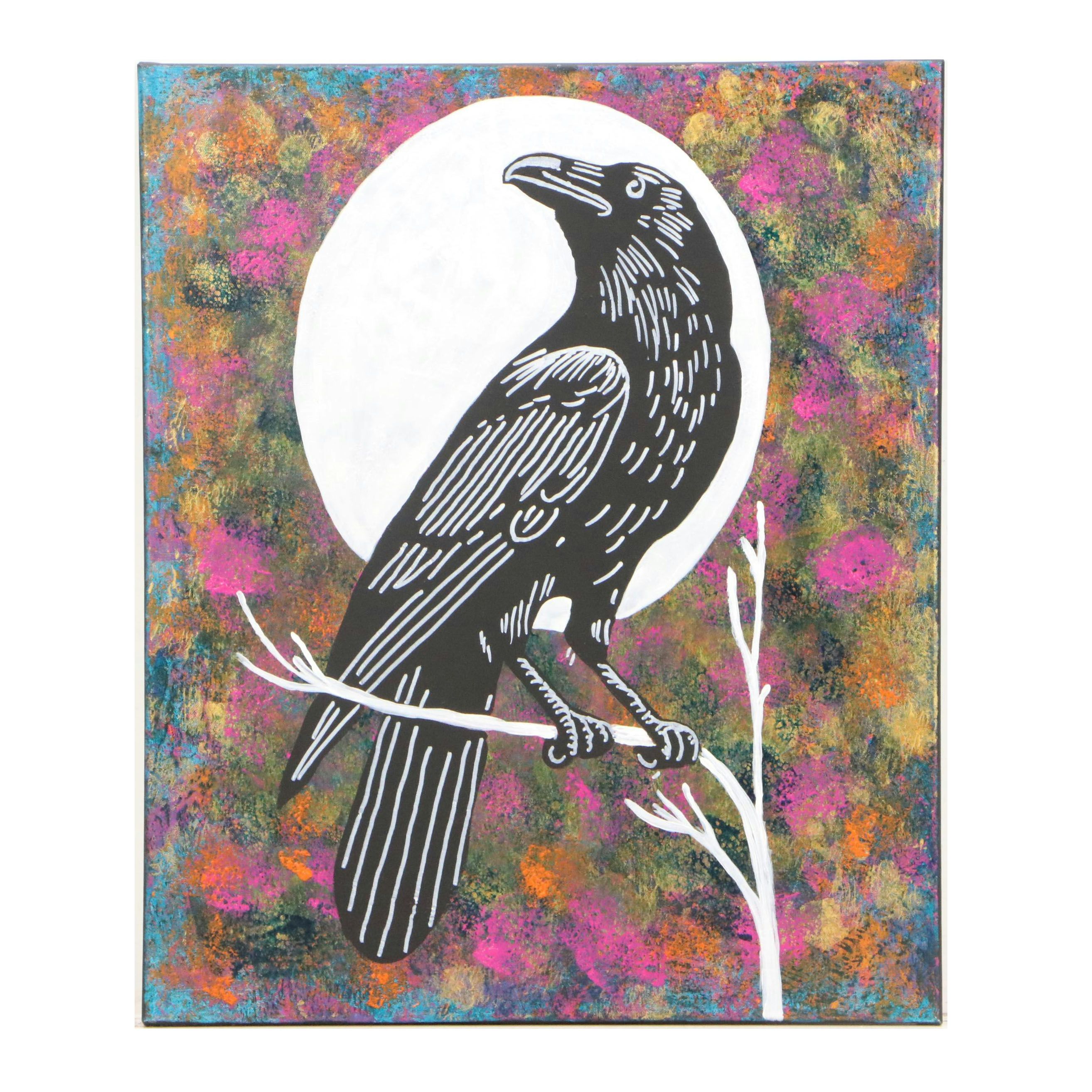 deSanto Acrylic Painting "Obsidian," 2025