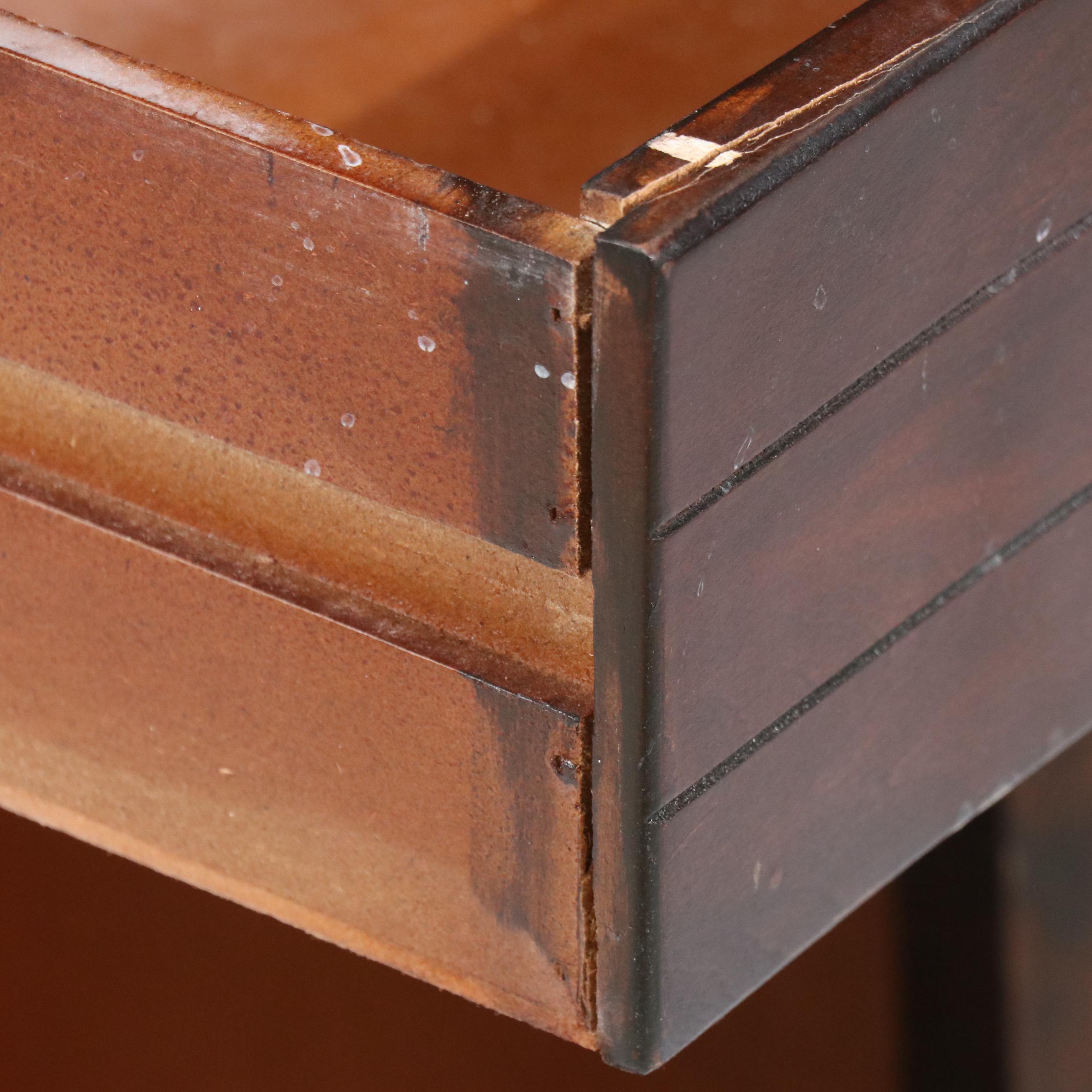 Mahogany Finish Wooden Nightstand