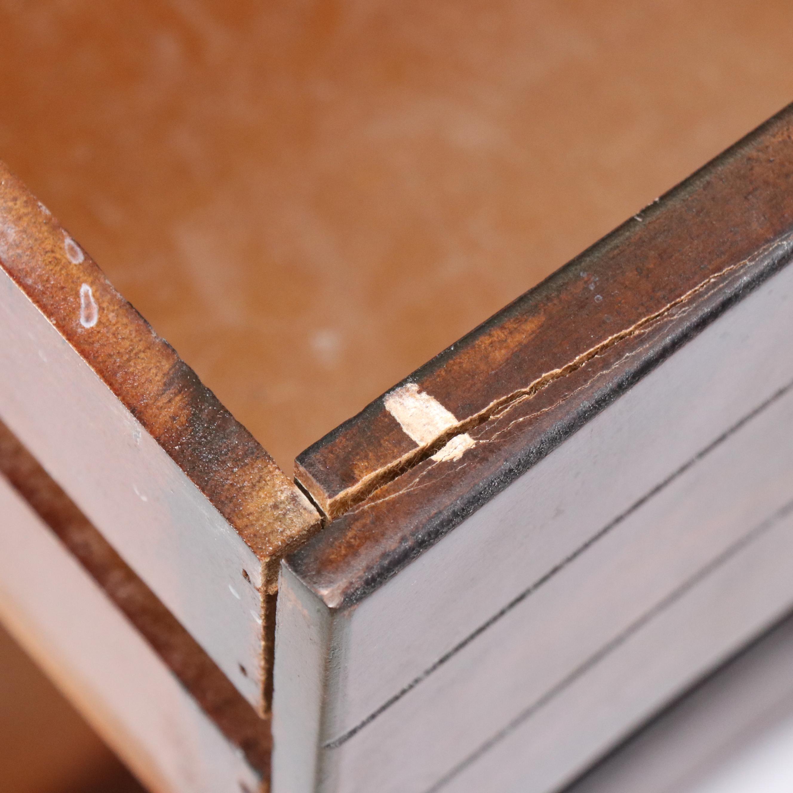 Mahogany Finish Wooden Nightstand