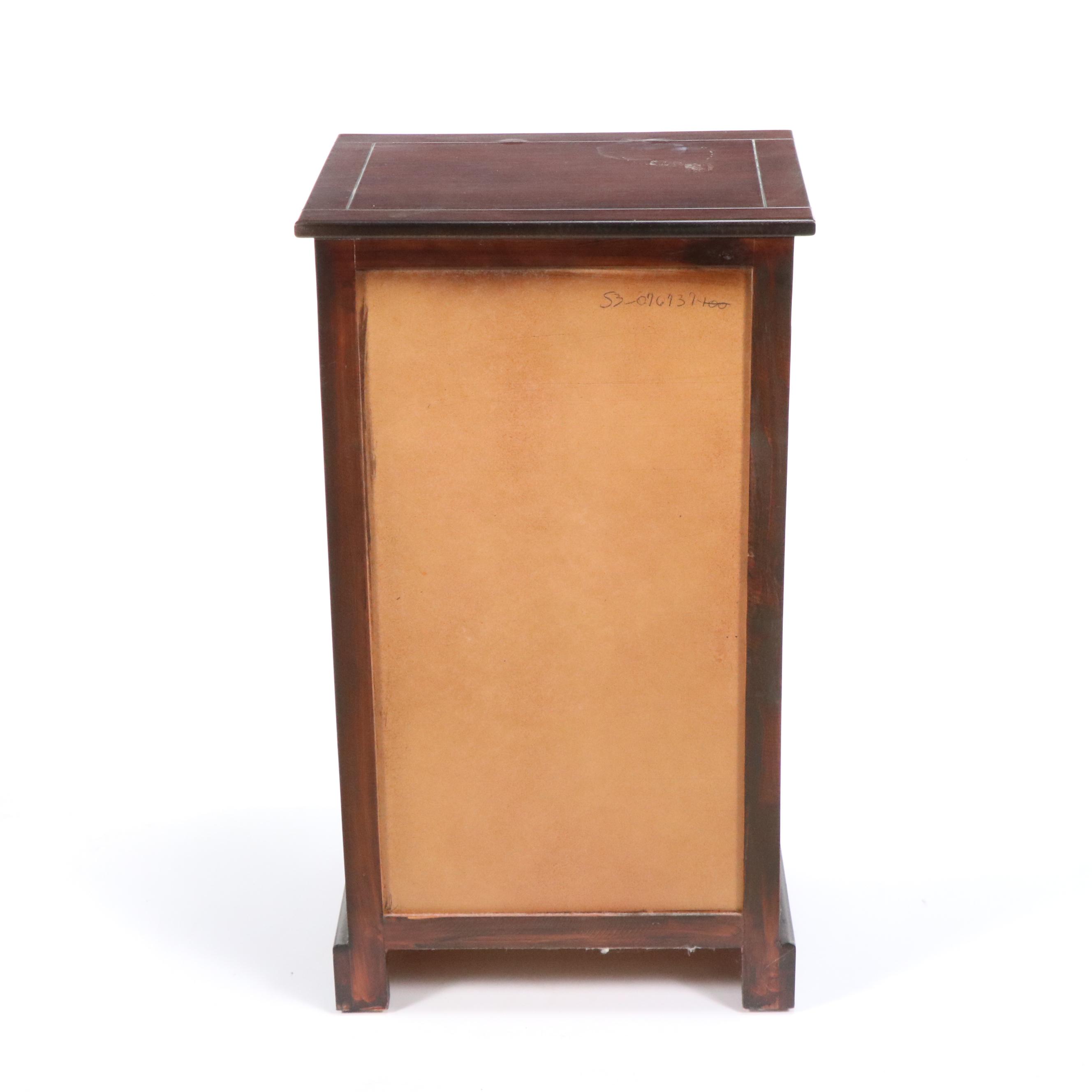 Mahogany Finish Wooden Nightstand