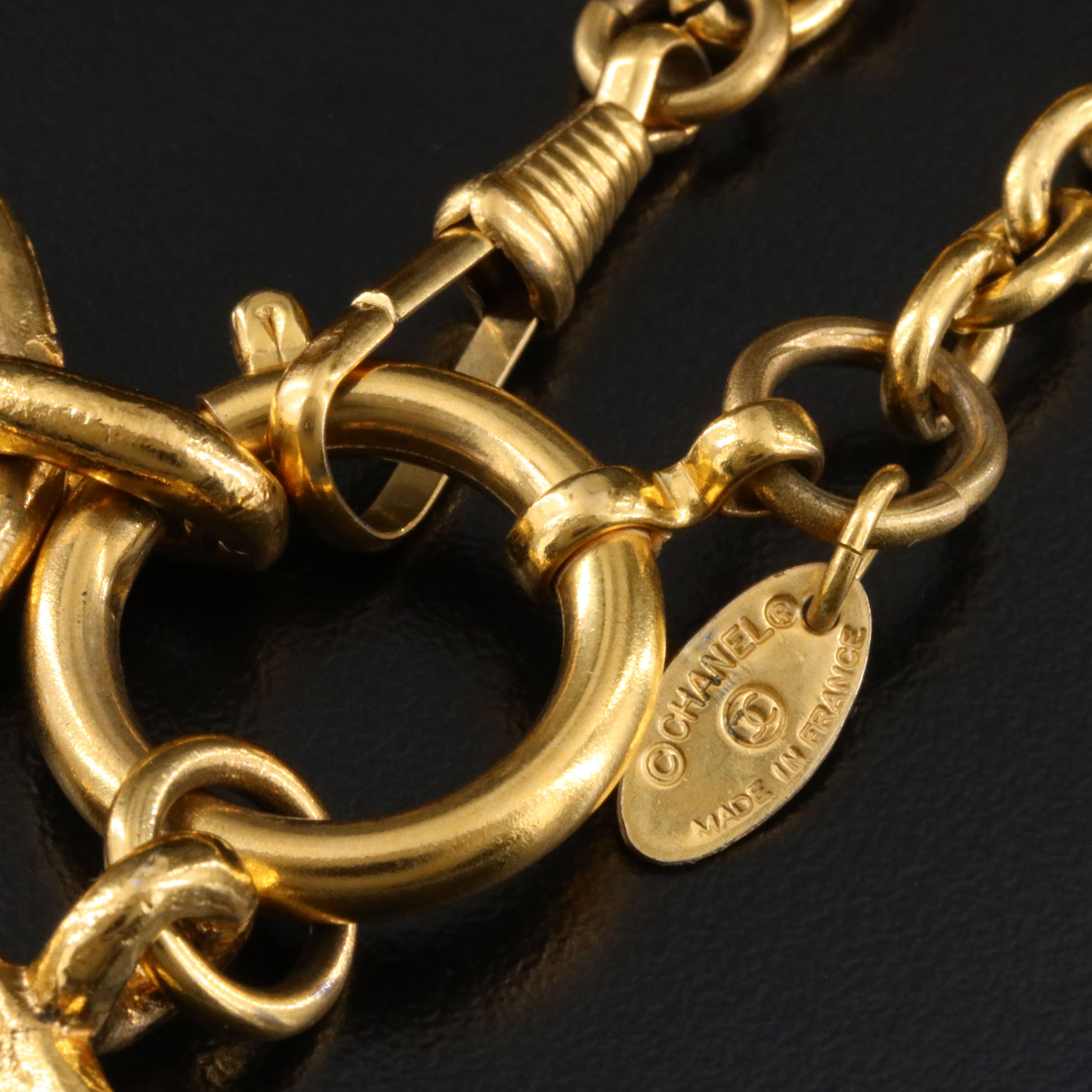 Chanel Rue Cambon Tag Necklace