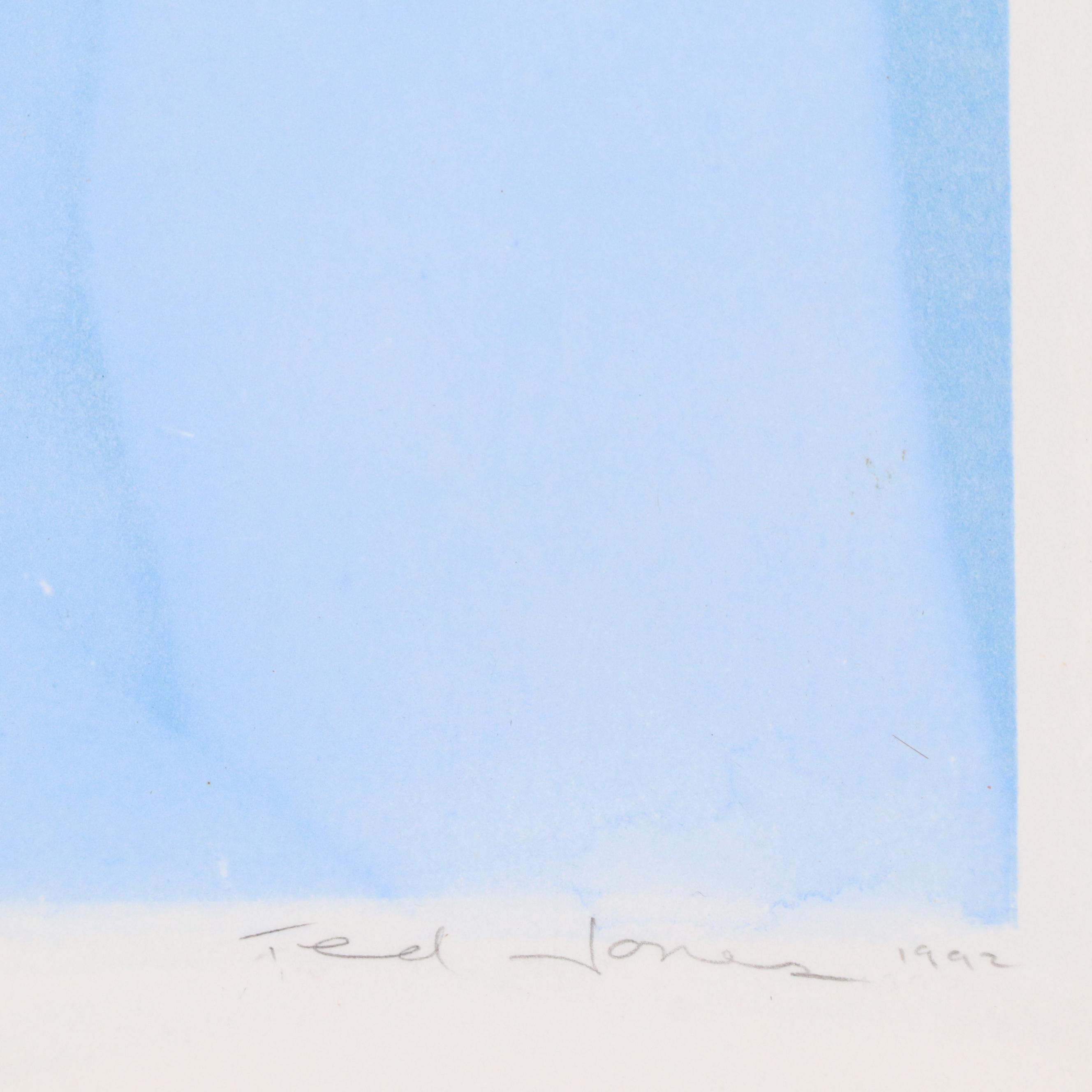 Ted Jones Figurative Gum Bichromatic Photographic Prints, Circa 1989