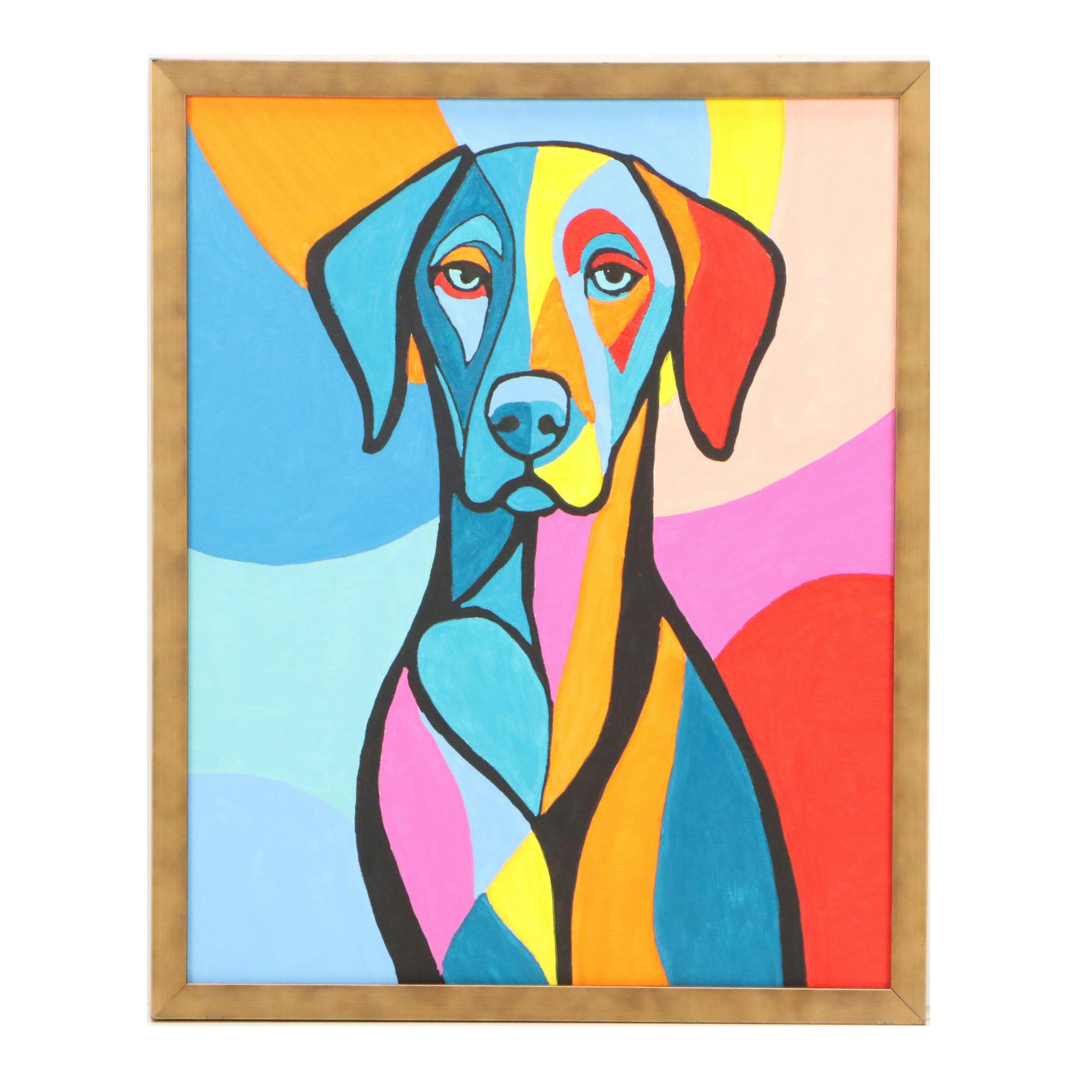 deSanto Acrylic Painting "Echohound," 2025