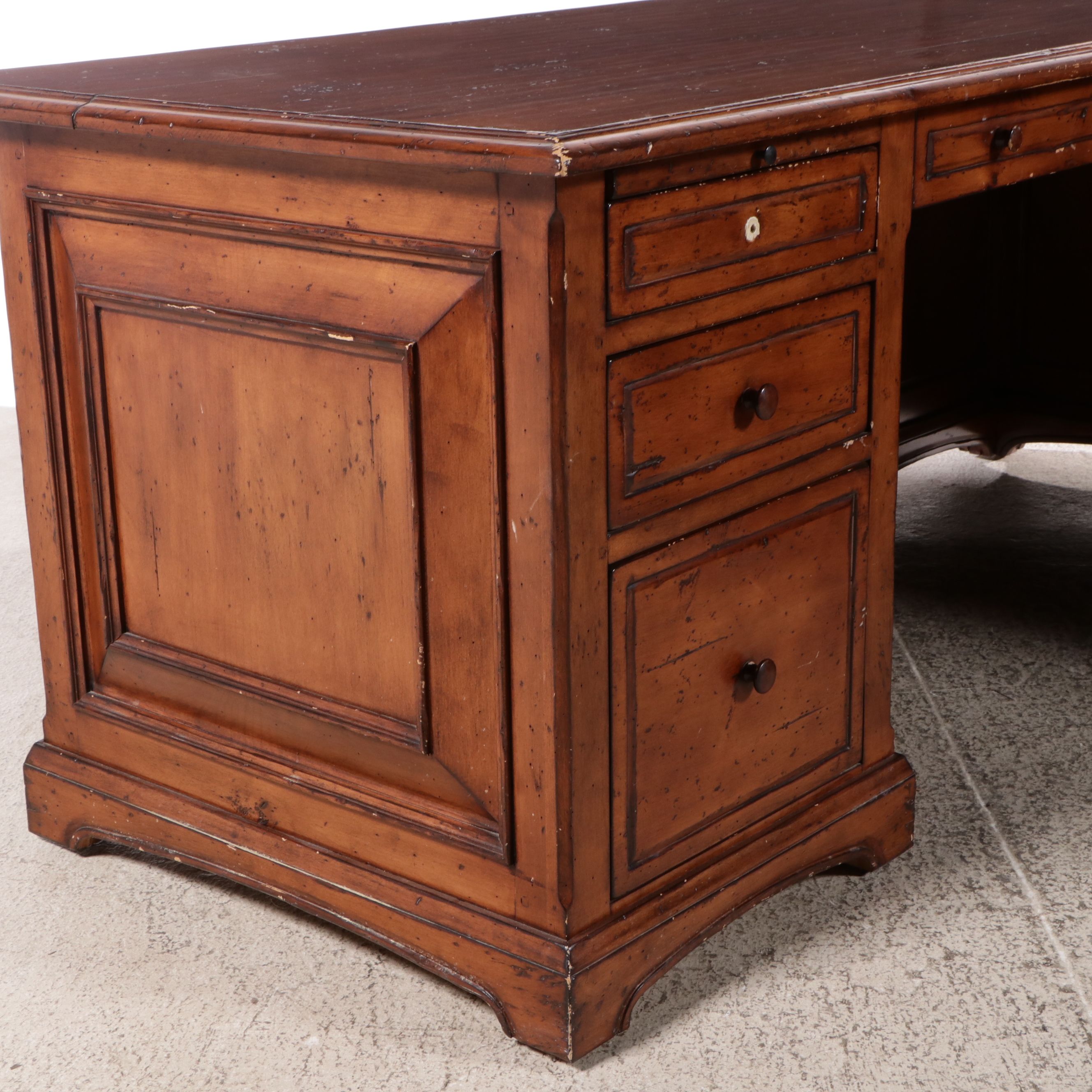 Louis Philippe Style L-Shaped Desk