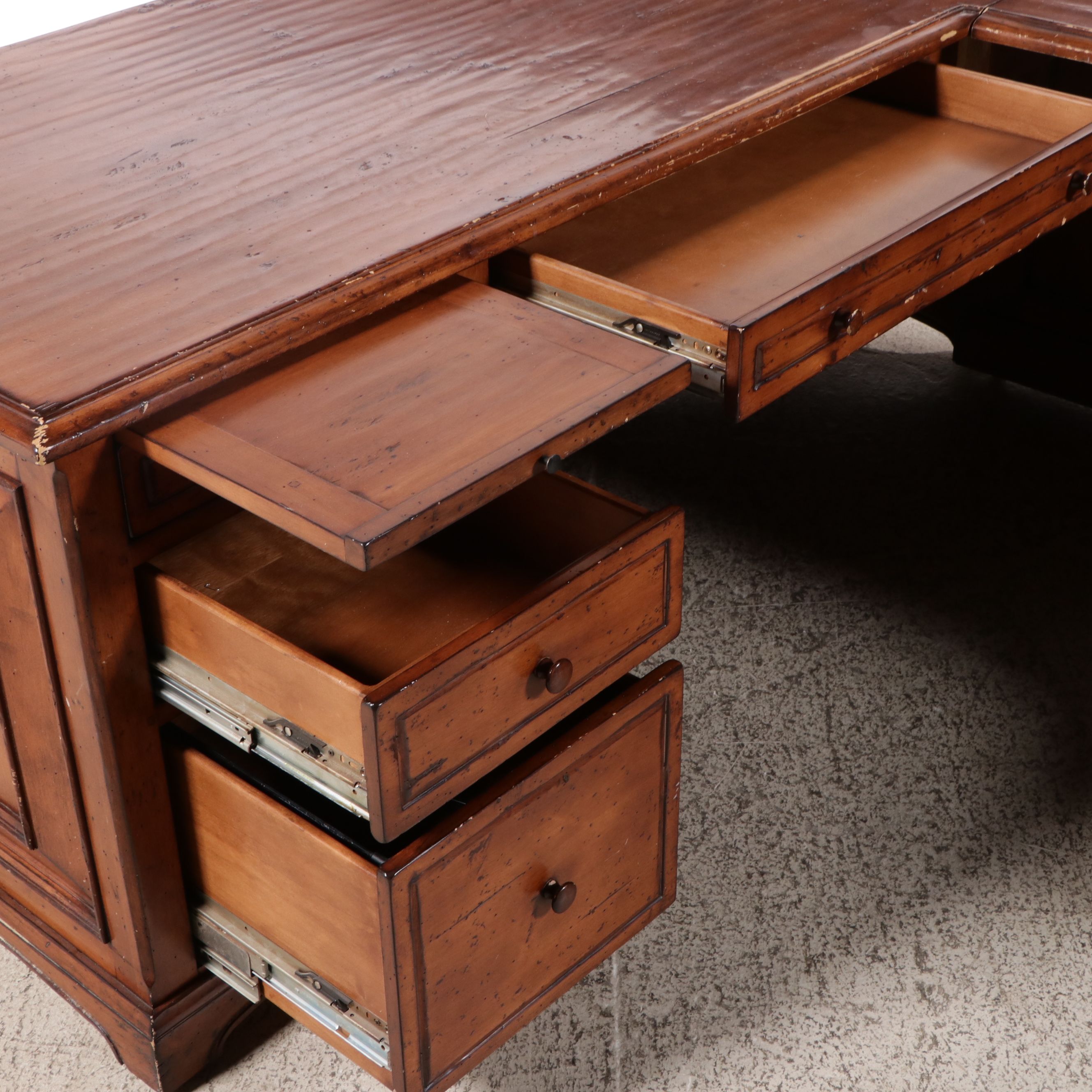Louis Philippe Style L-Shaped Desk
