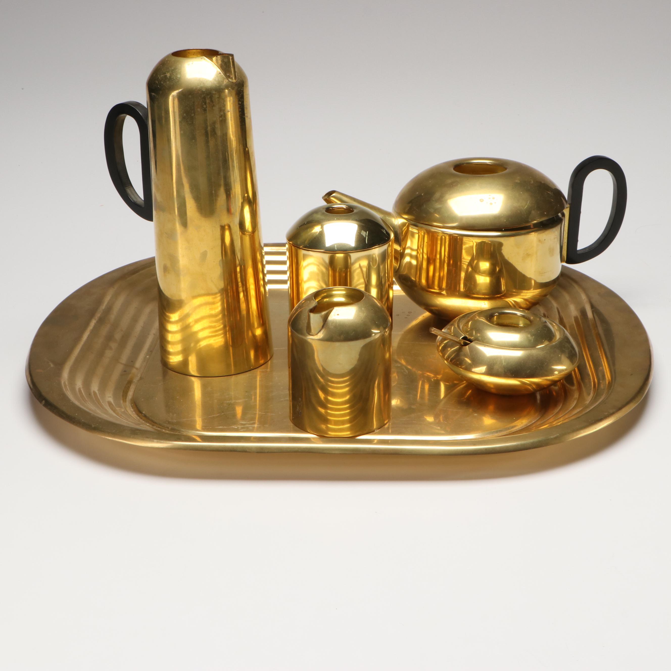 Tom Dixon "Form" Brass Tea and Coffee Service