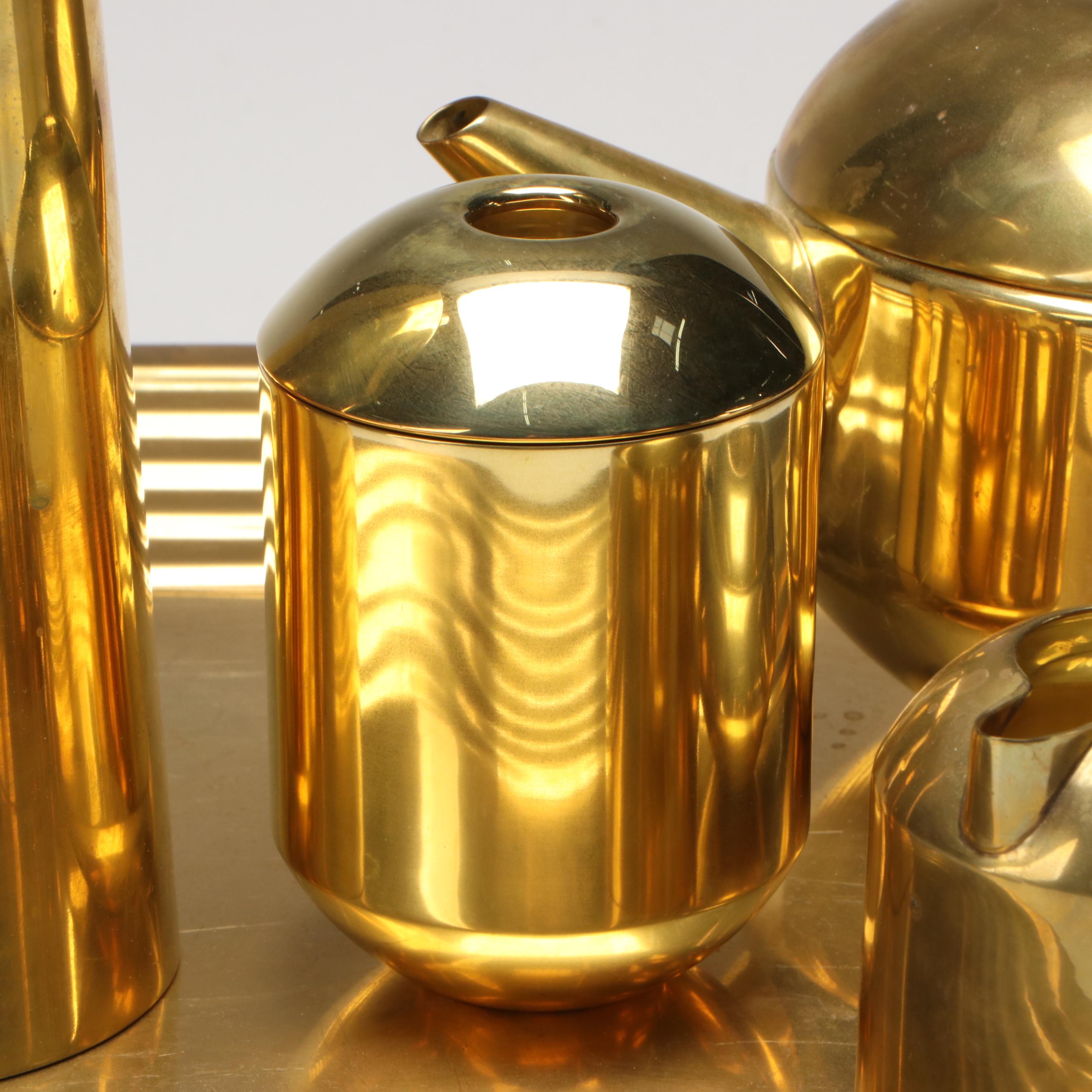Tom Dixon "Form" Brass Tea and Coffee Service