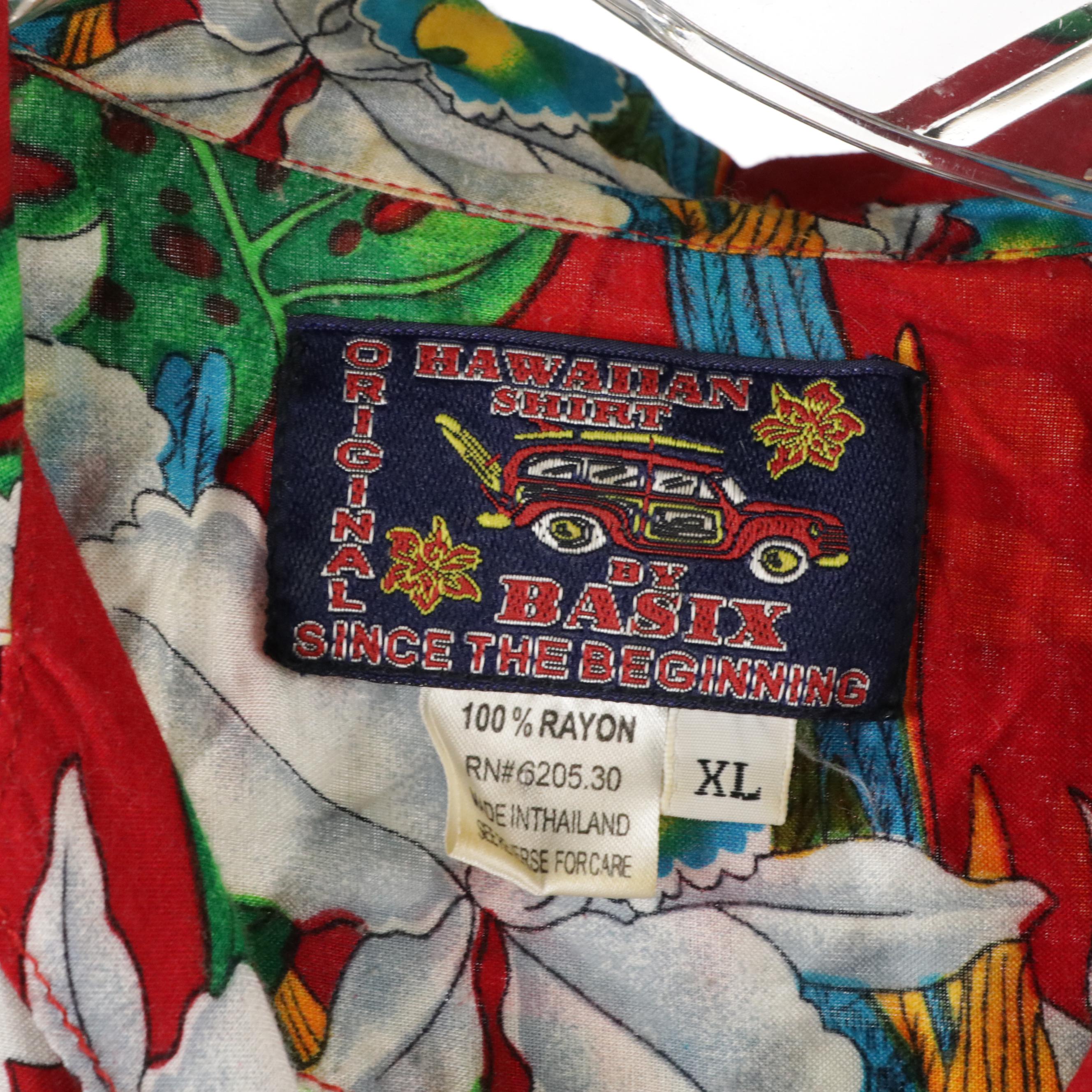 Men's Ocean Current and Basix Vintage Rayon Hawaiian Shirts