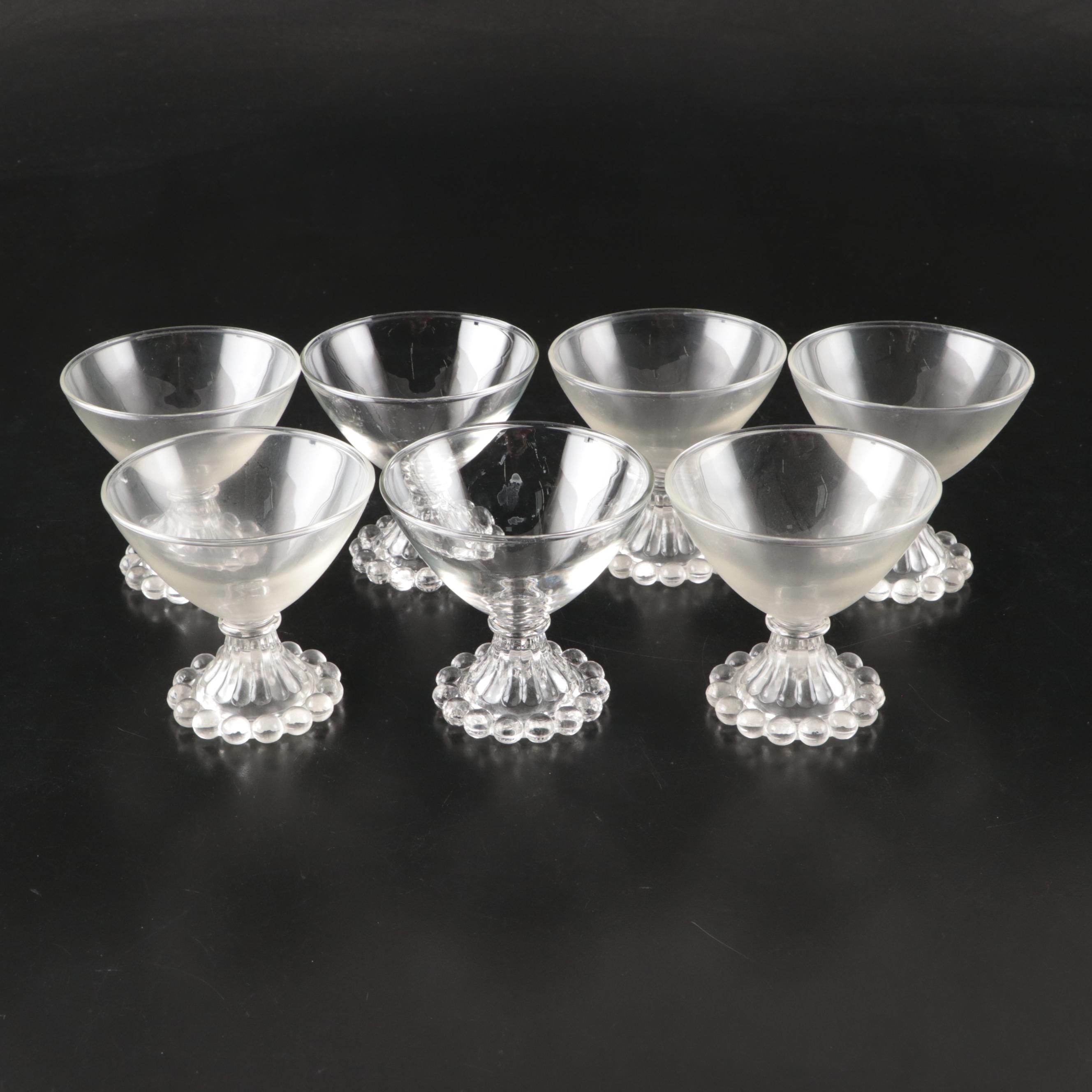Anchor Hocking "Berwick-Boopie-Clear" Sherbets and Glasses