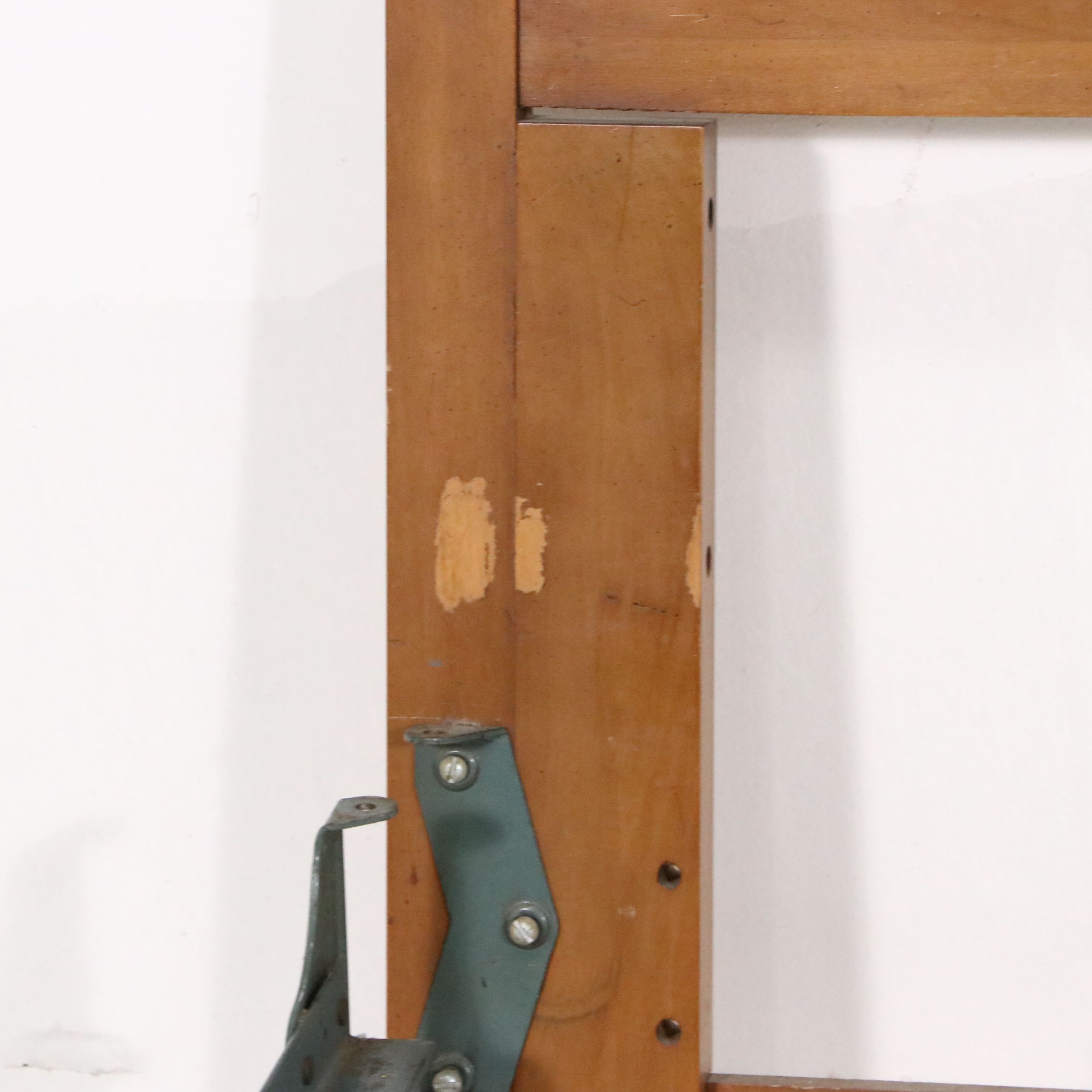 Italian Mid-Century Style Pierced Wood Headboard and Coordinating Nightstands