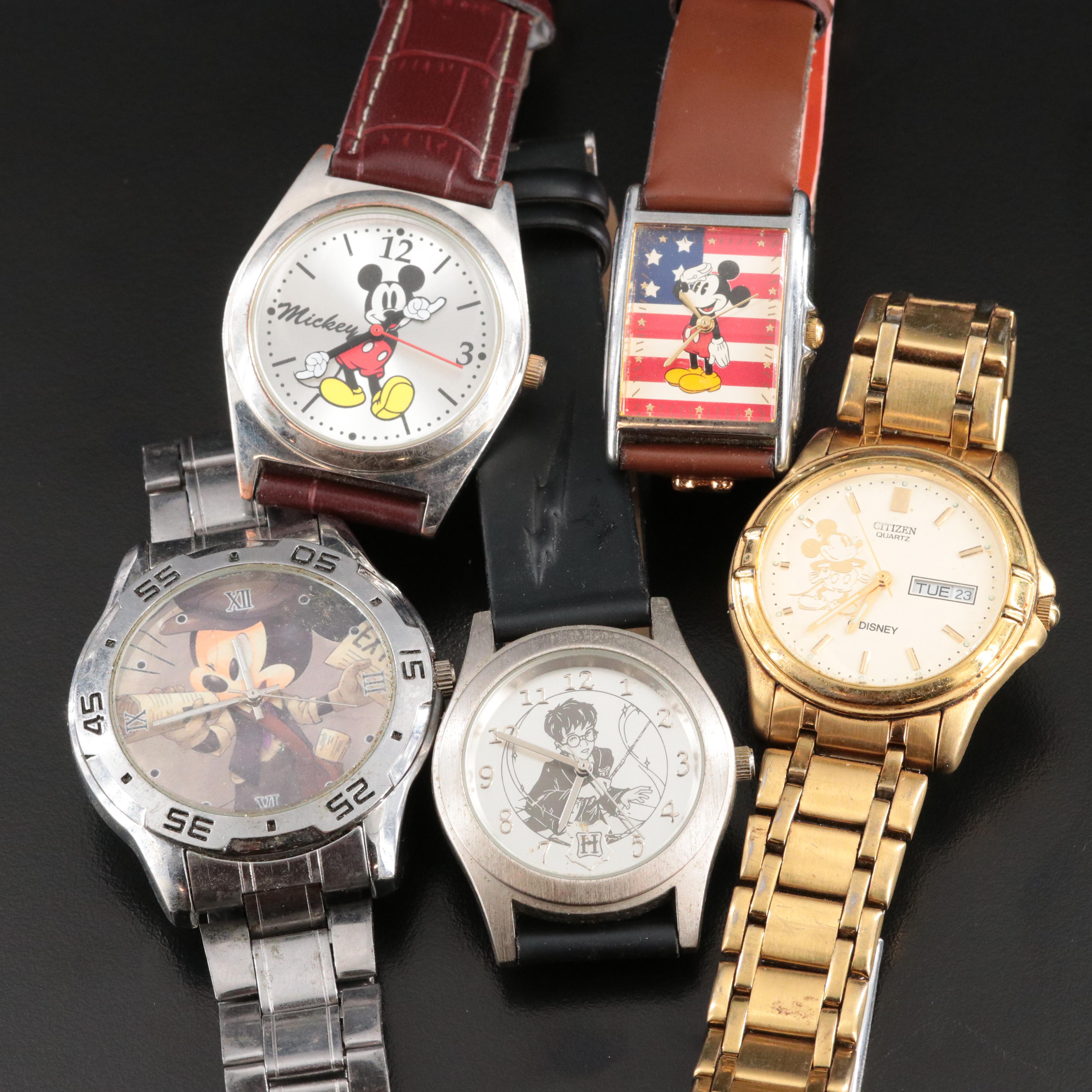 Mickey Mouse and Harry Potter Watch Collection