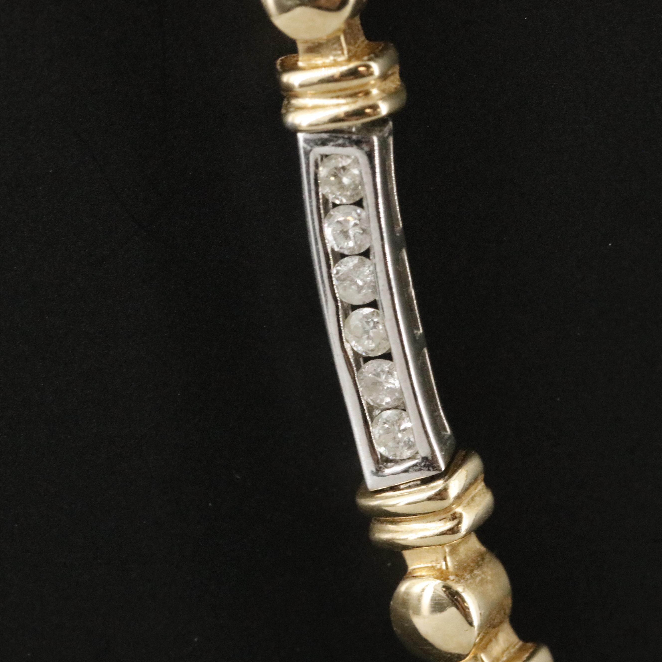 14K Two-Tone 1.05 CTW Diamond Necklace