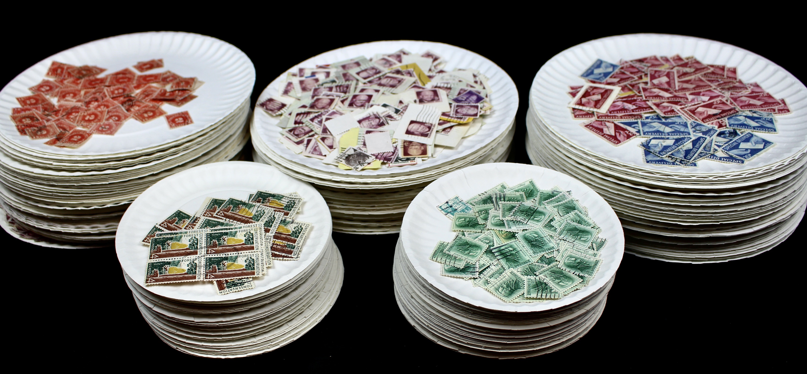 Large Collection of Used U.S. Postage Stamps