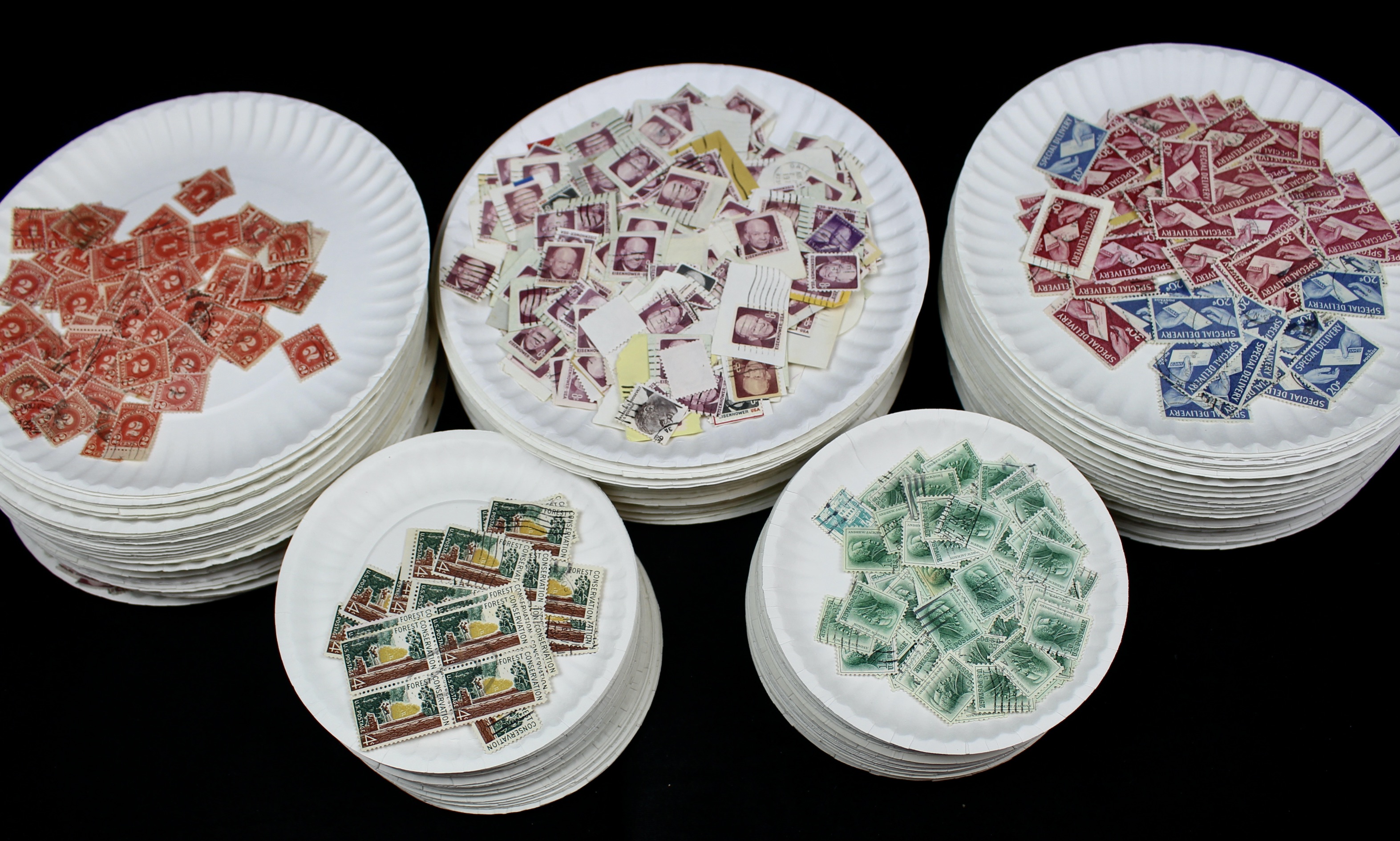 Large Collection of Used U.S. Postage Stamps