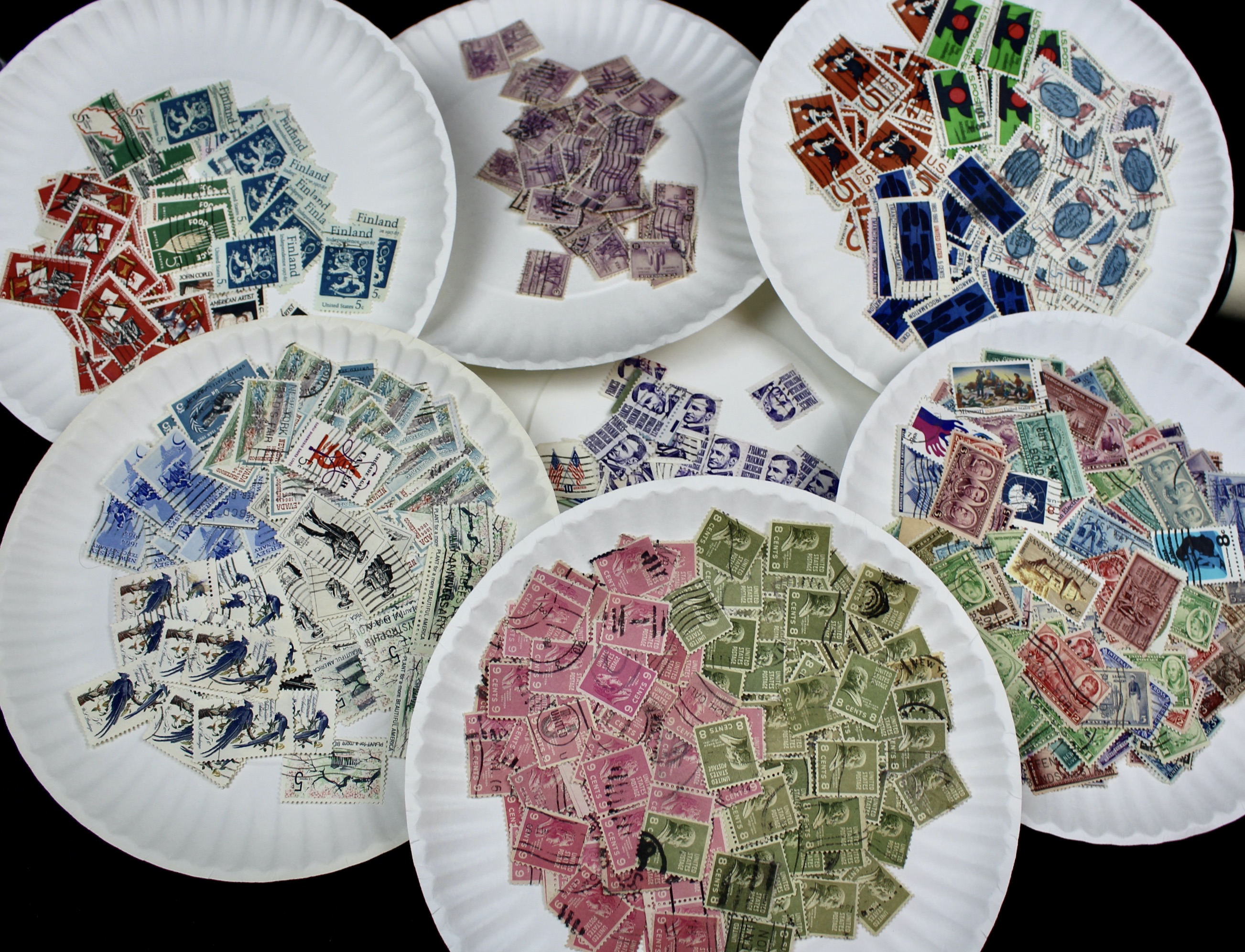 Large Collection of Used U.S. Postage Stamps