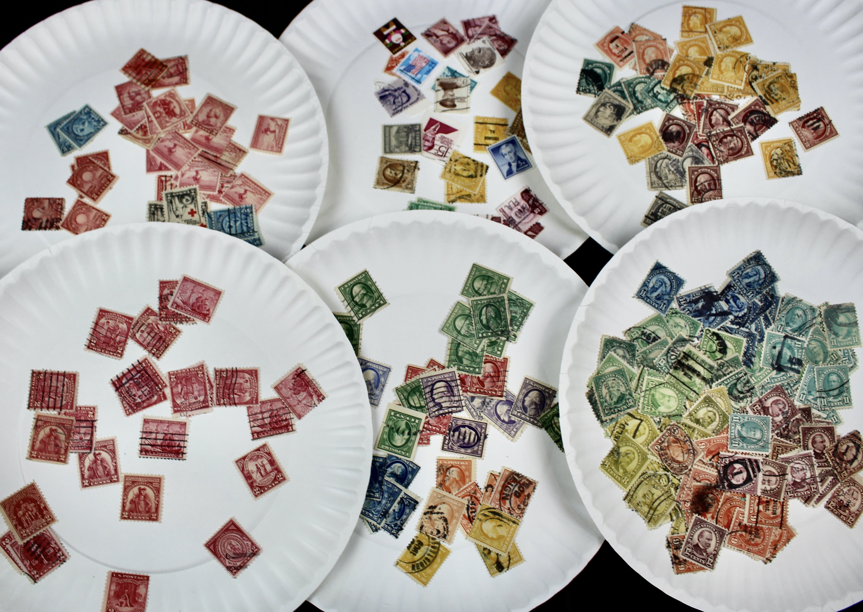 Large Collection of Used U.S. Postage Stamps