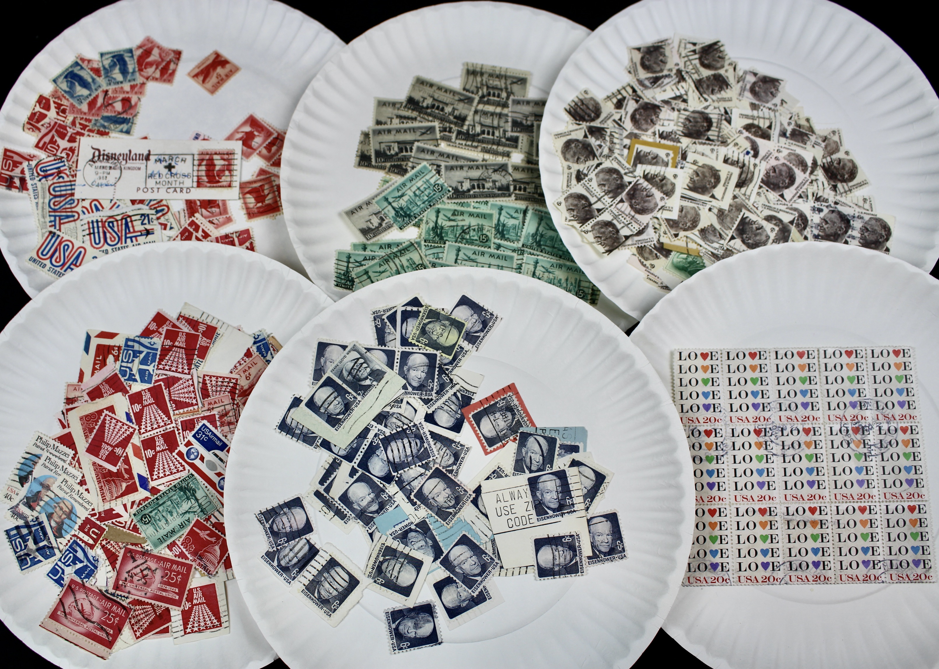 Large Collection of Used U.S. Postage Stamps