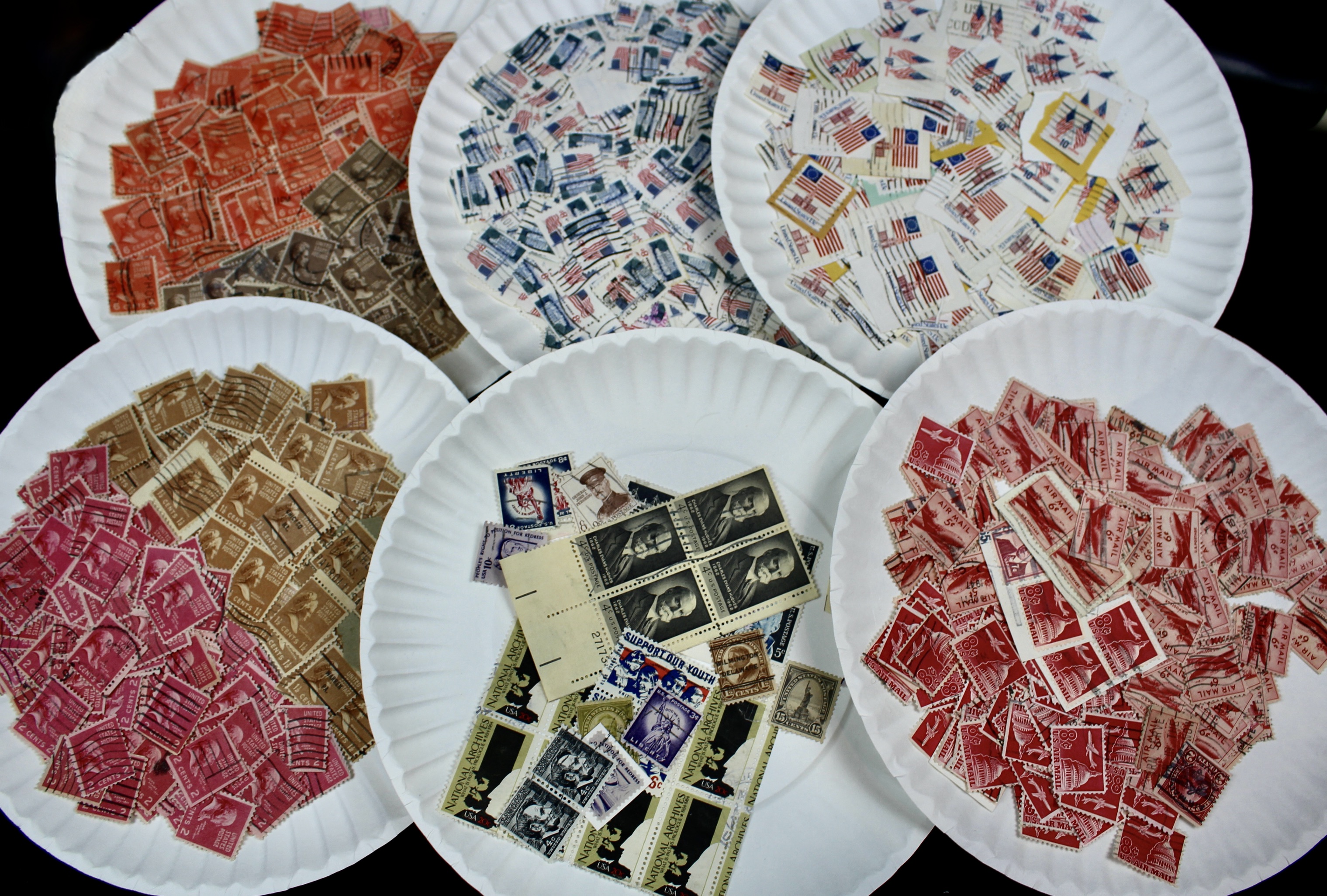 Large Collection of Used U.S. Postage Stamps