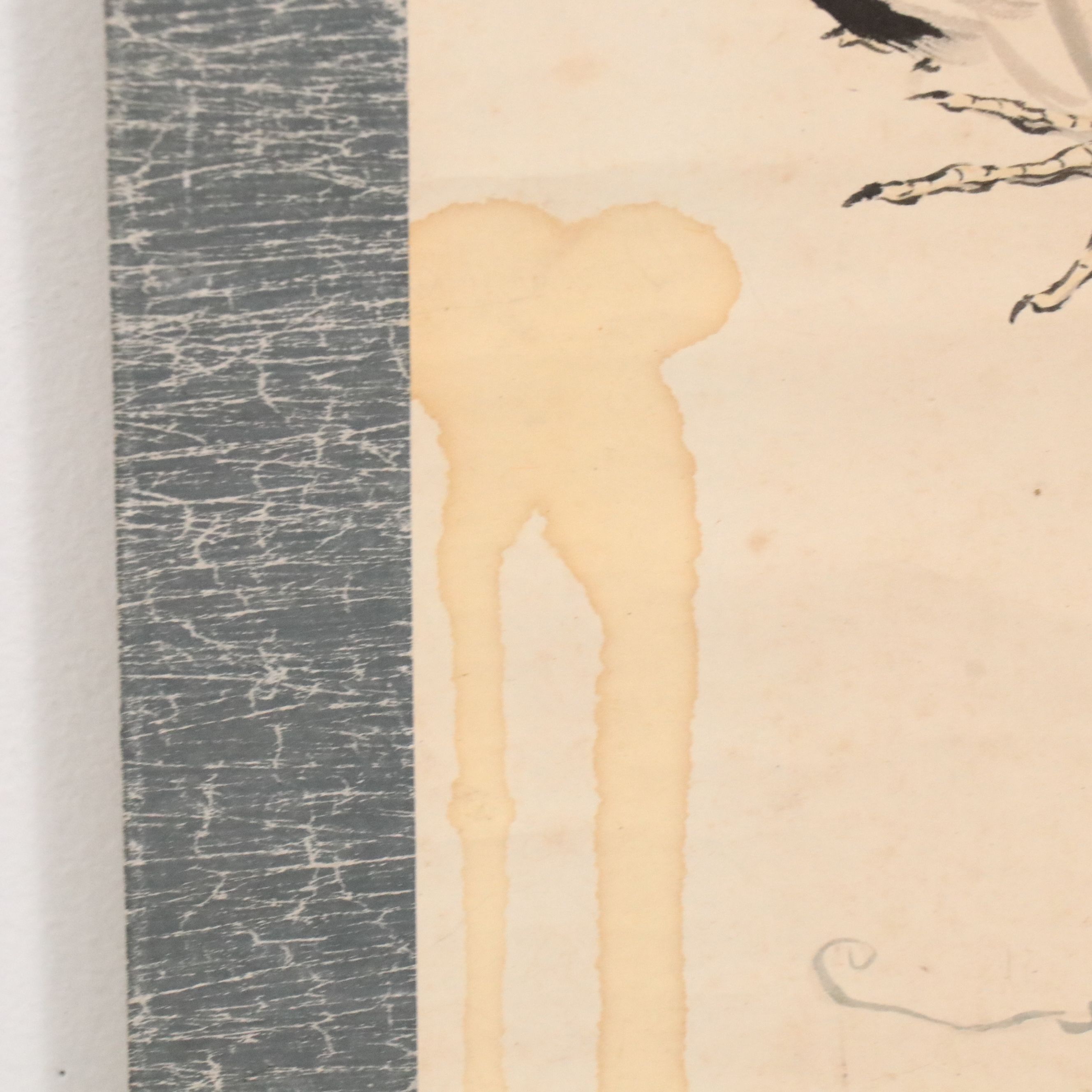 Ink and Watercolor Painting Hanging Scroll