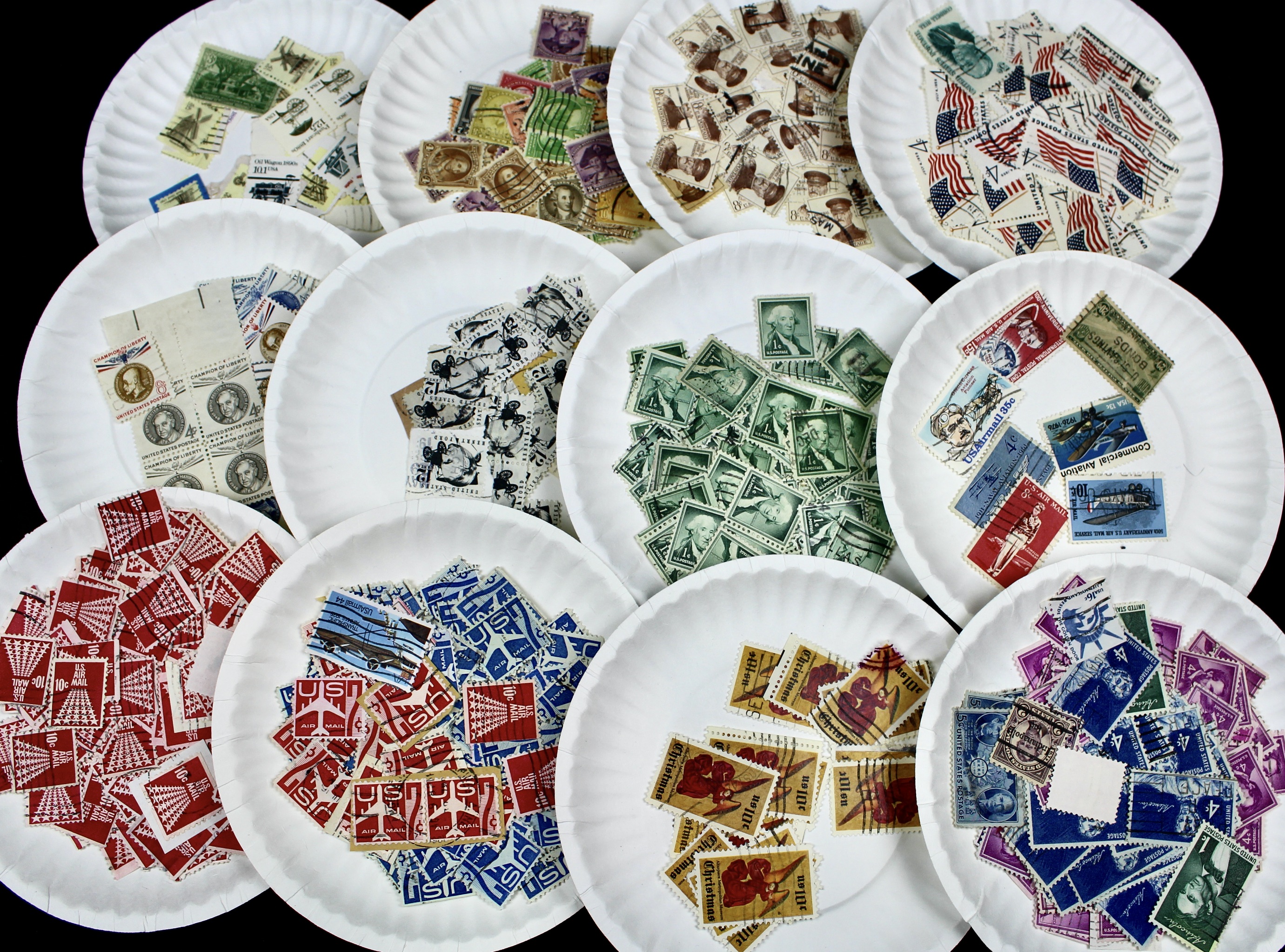 Large Collection of Used U.S. Postage Stamps