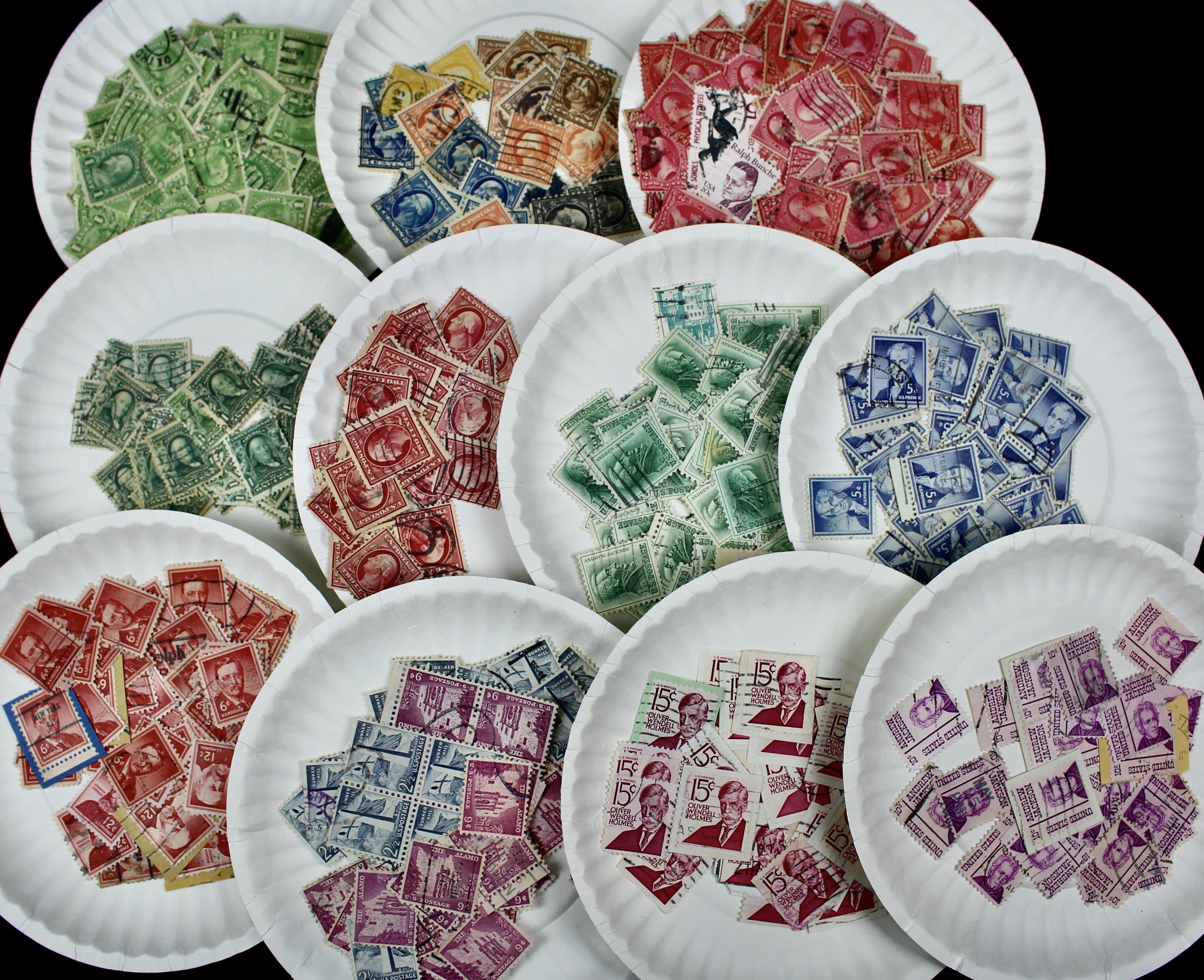 Large Collection of Used U.S. Postage Stamps