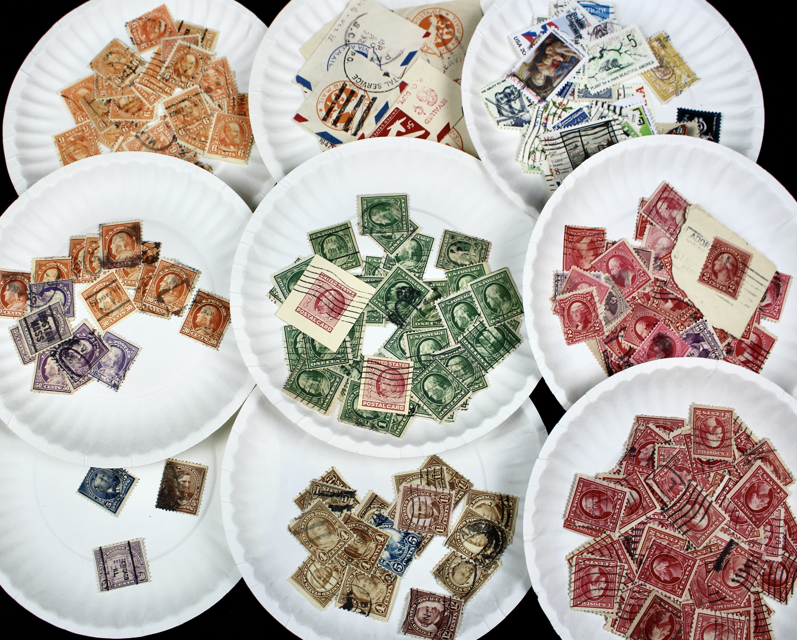 Large Collection of Used U.S. Postage Stamps