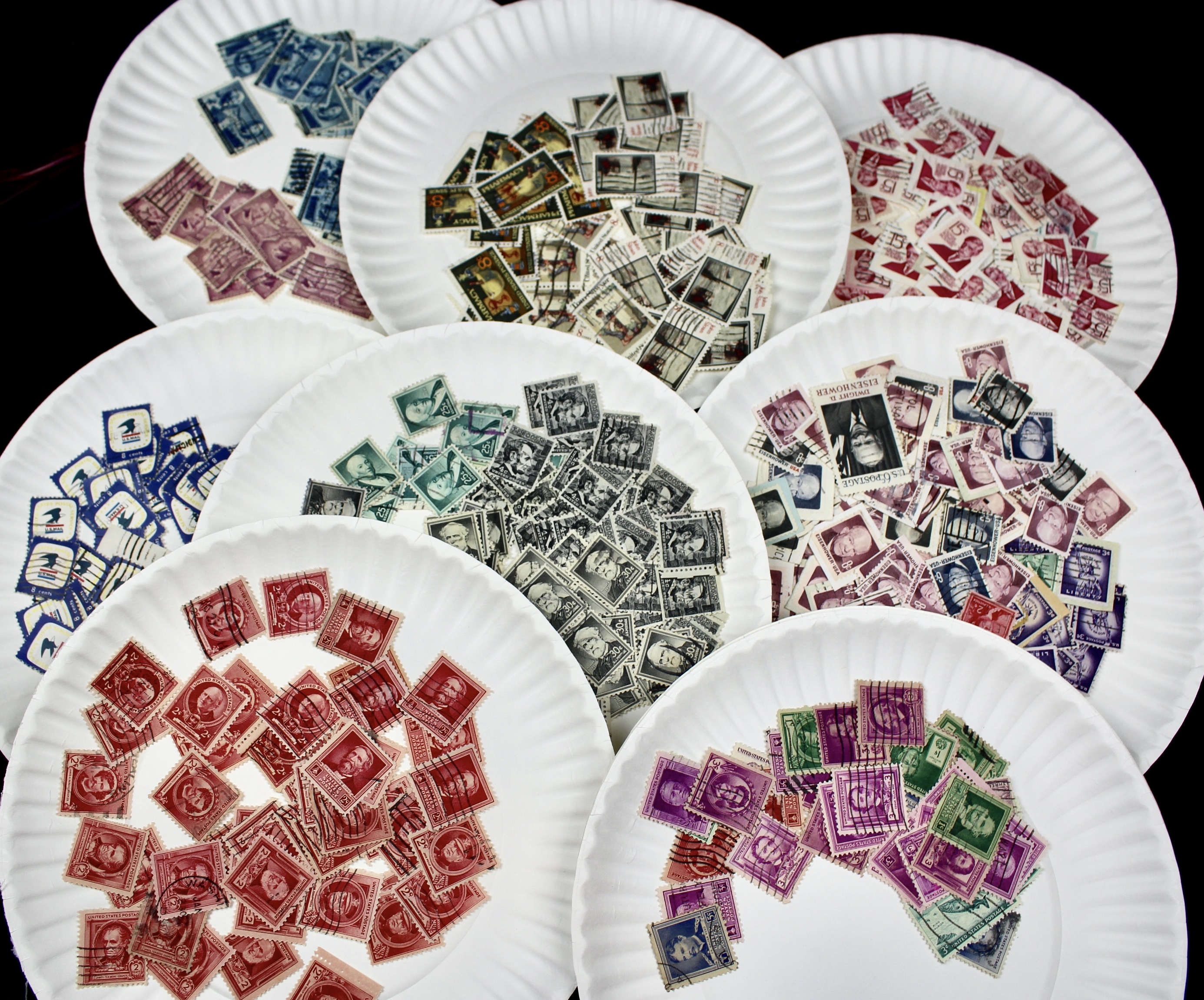 Large Collection of Used U.S. Postage Stamps